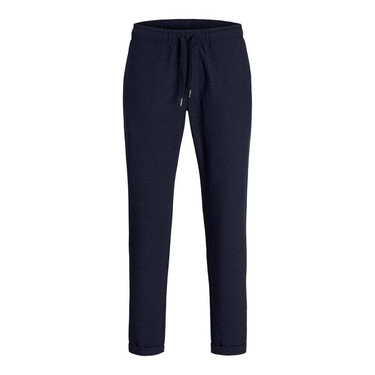 Jack & Jones Solid Relaxed Fit Joggers with Drawstring-men-clothing-bottoms-joggers-image-1