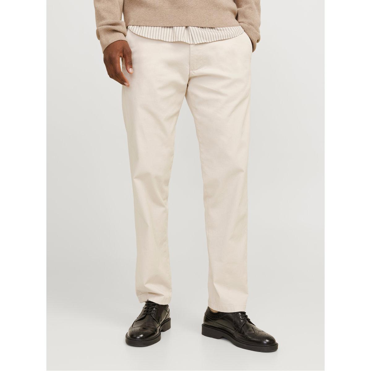 Jack & Jones Mid Rise Regular Fit Chino Trousers-men-clothing-bottoms-jeans-image-1