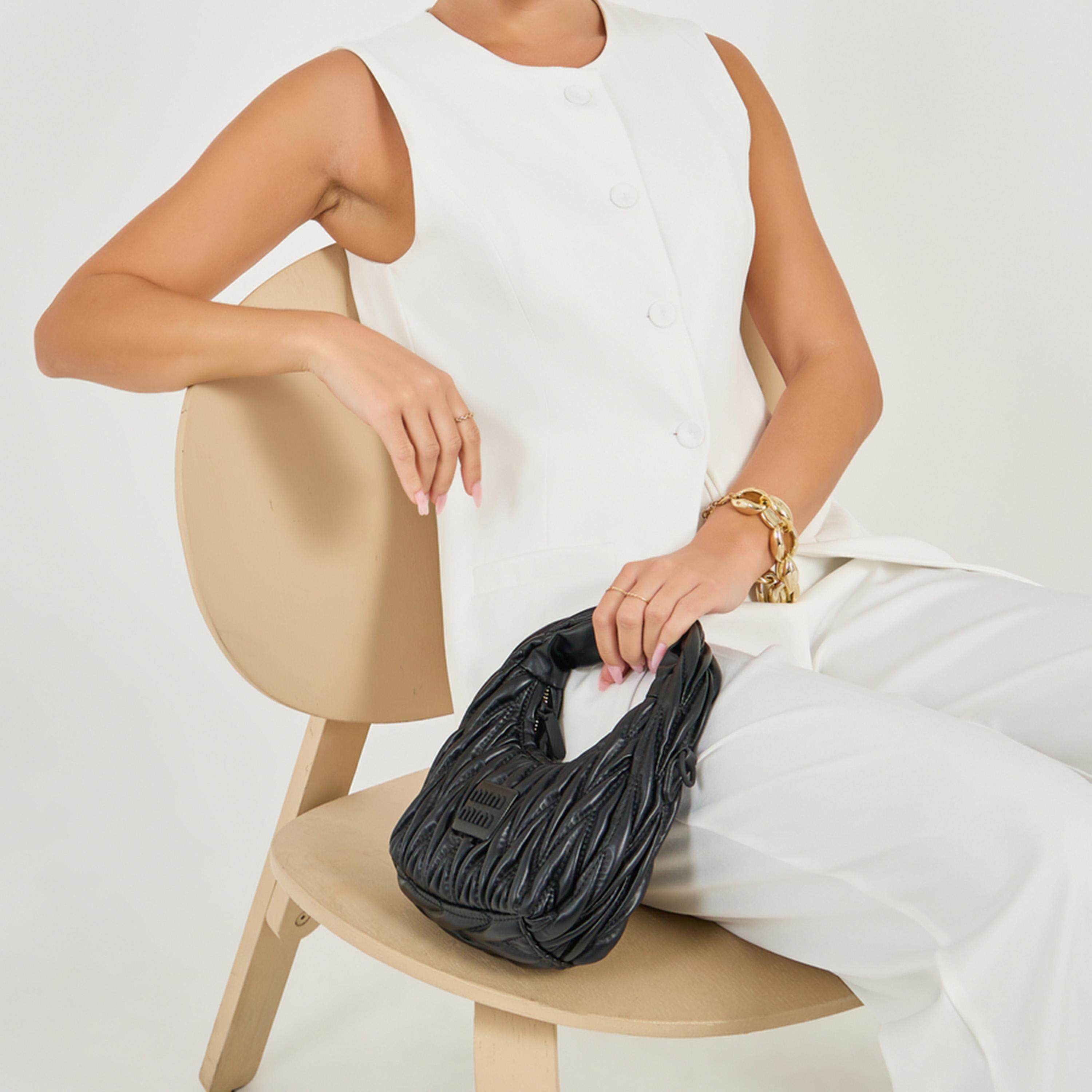 ستايلي - بلوزة طويلة بياقة دائرية وأزرار-women-clothing-shirtsandblouses-blouses-image-6