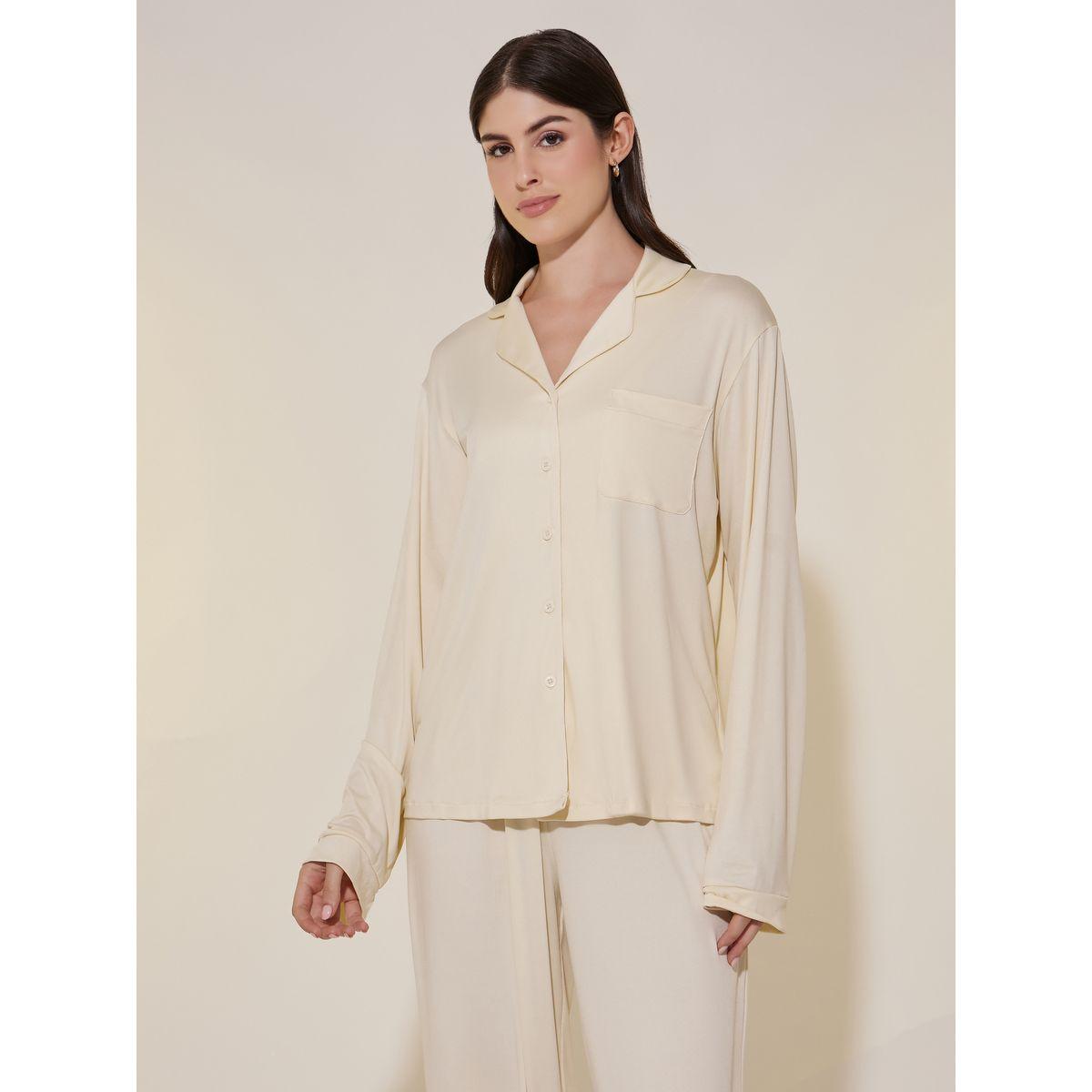 طقم بيجاما من بنطال وبلوزة بأكمام طويلة-women-clothing-nightwear-pyjamas-longsets-image-3