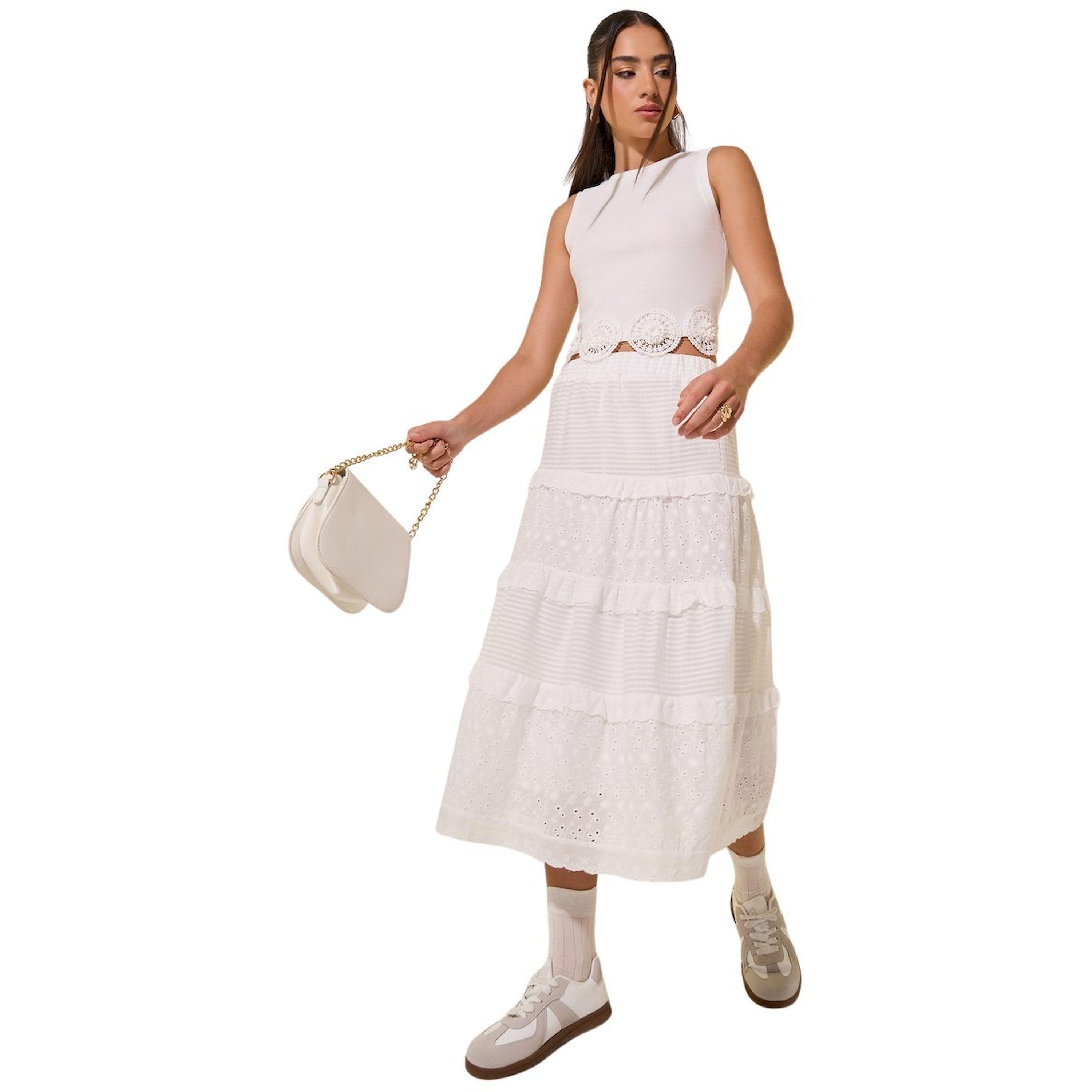 Take Two Lace Contrast A-Line Midi Skirt-women-clothing-bottoms-skirts-image-1