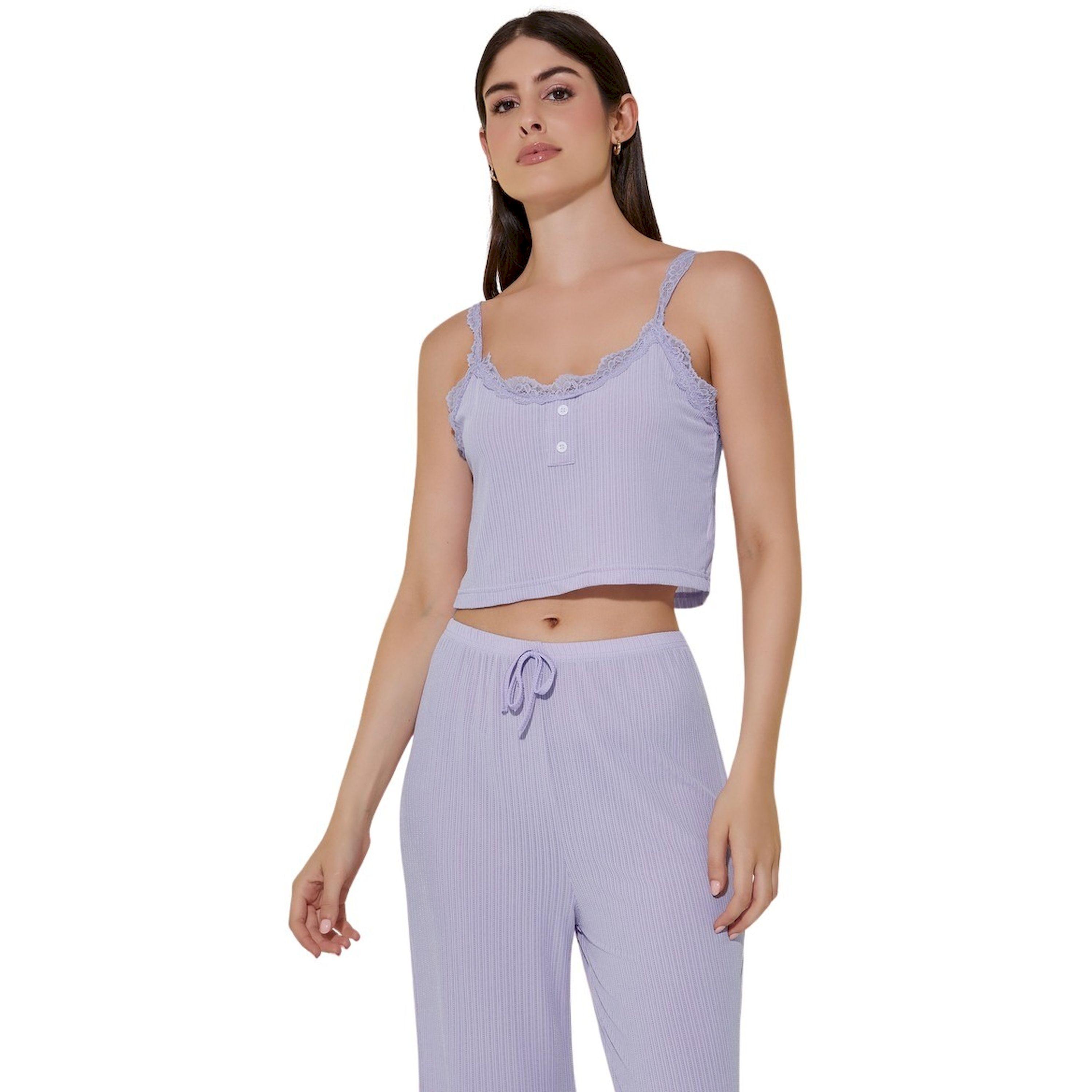 Take Two Ribbed Cami Top and Straight Leg Pyjama Set-women-clothing-nightwear-pyjamas-longsets-image-2
