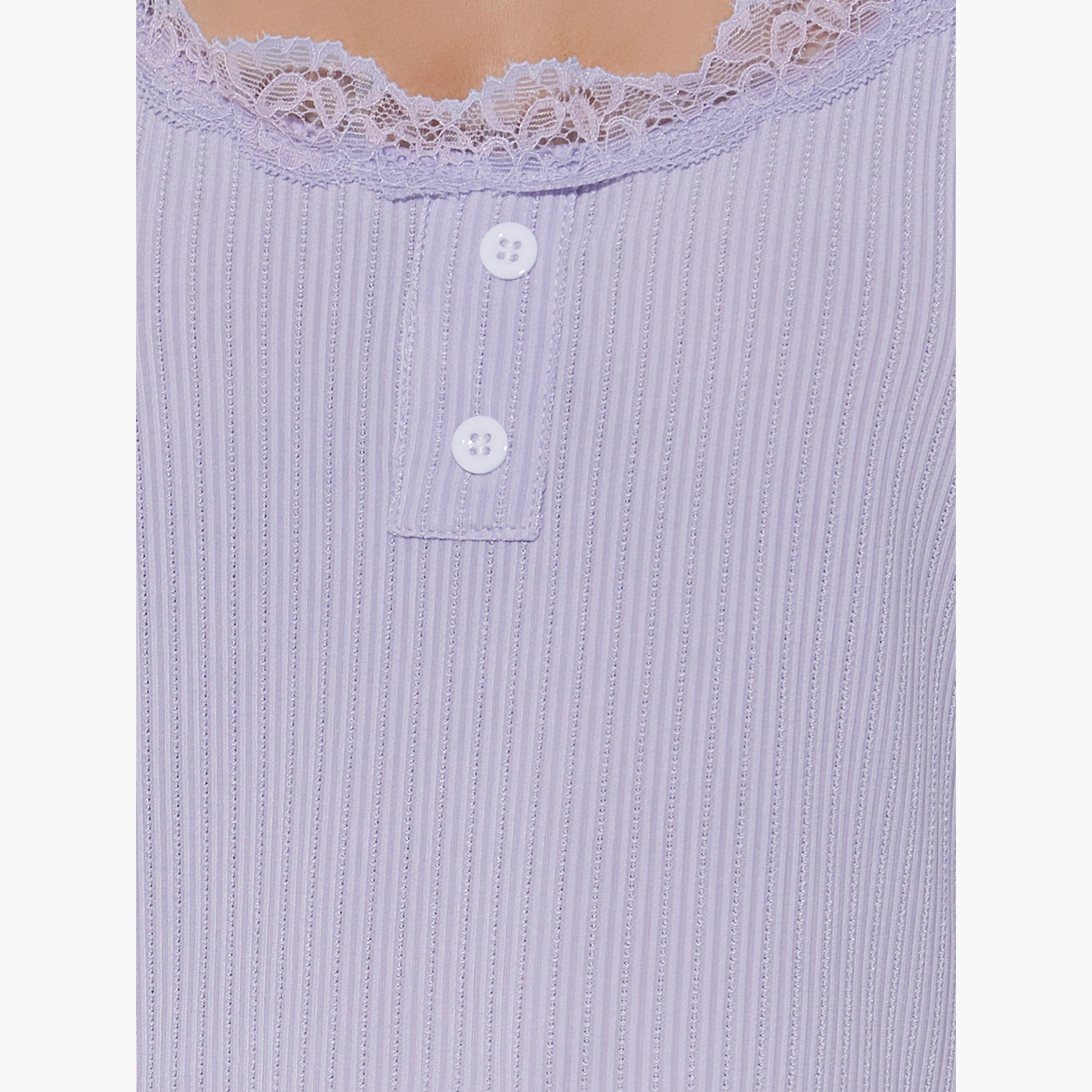 Take Two Ribbed Cami Top and Straight Leg Pyjama Set-women-clothing-nightwear-pyjamas-longsets-image-3