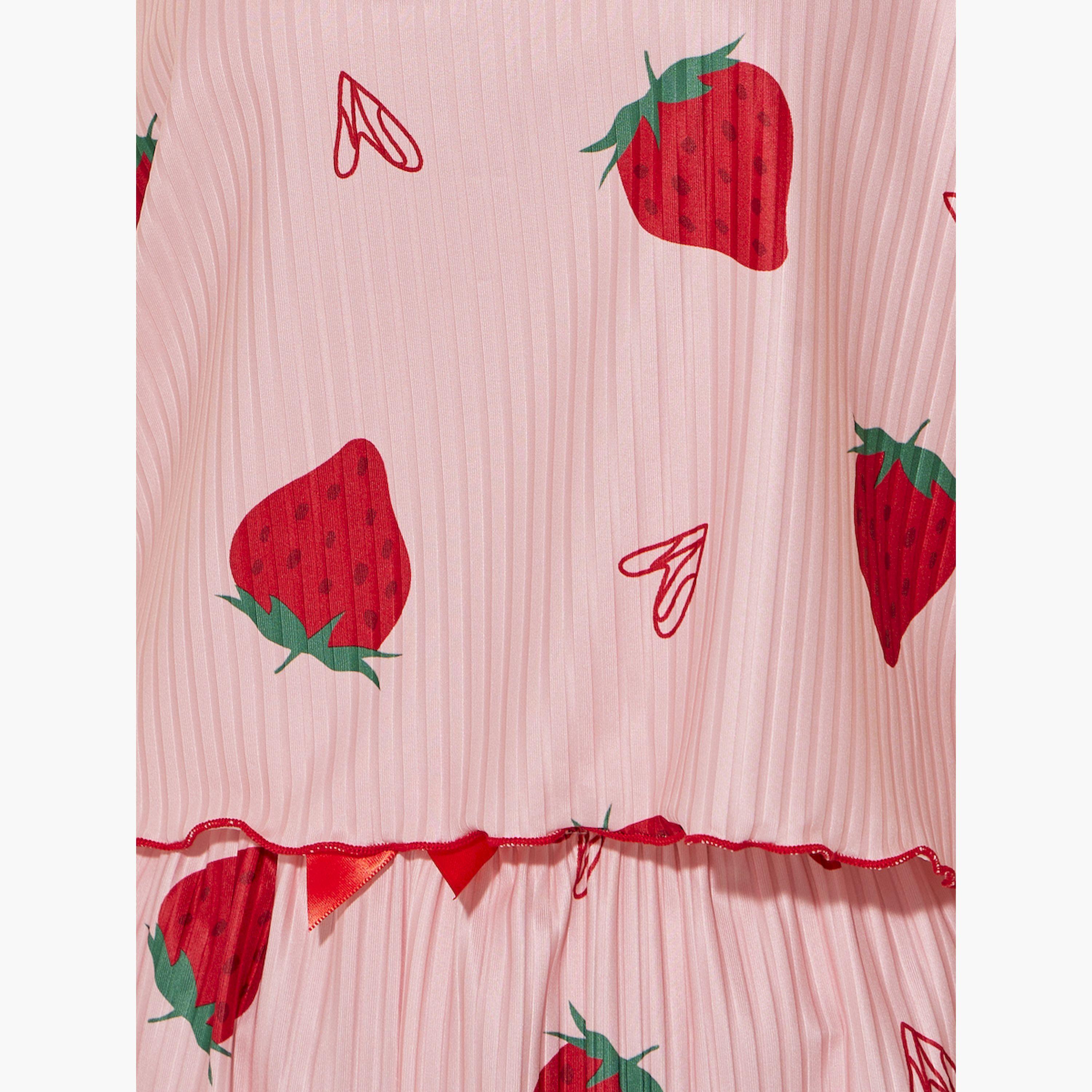 Take Two Strawberry Print Cami Top and Pyjama Shorts Set-women-clothing-nightwear-pyjamas-shortsets-image-3