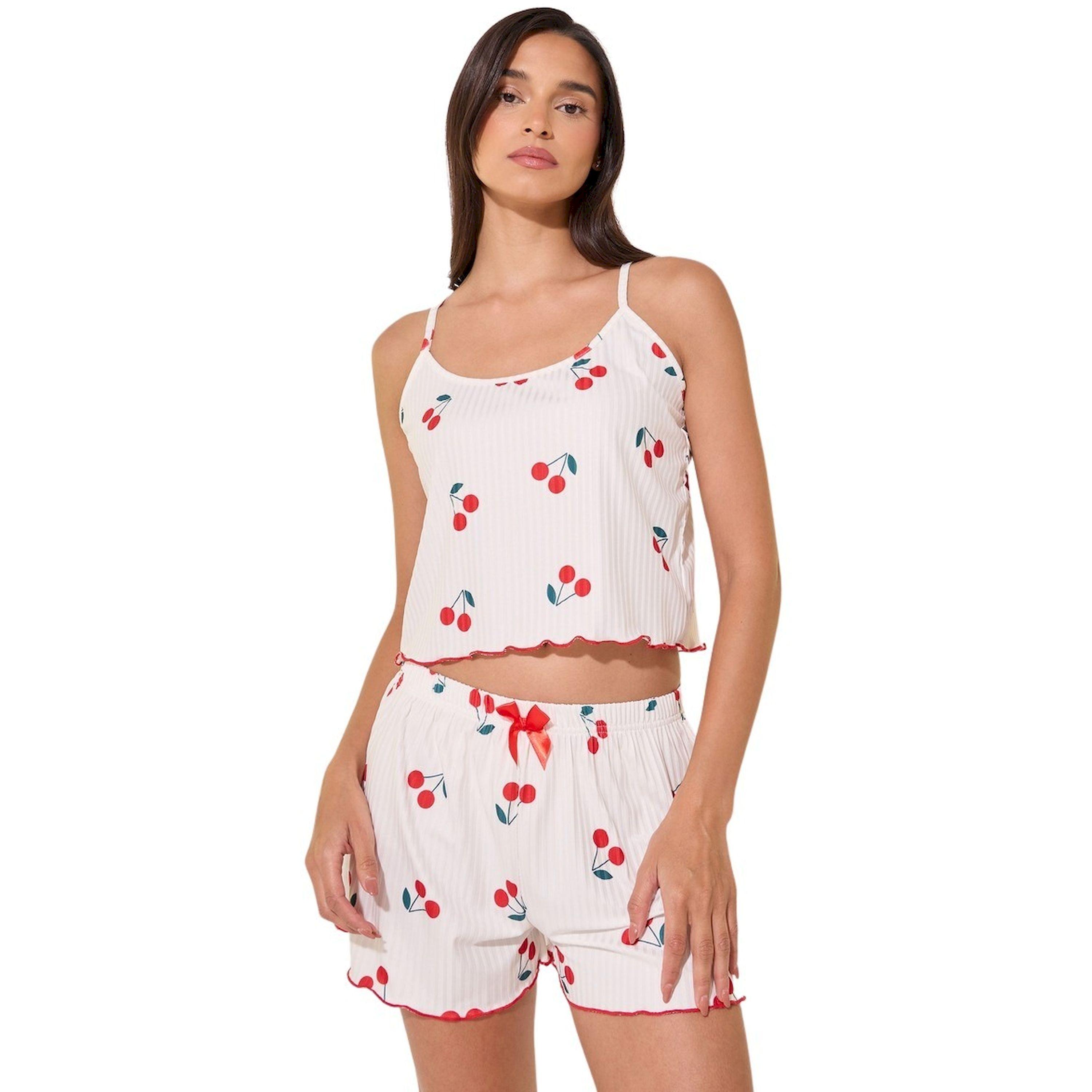 Take Two Cherry Print Cami Top and Pyjama Shorts Set-women-clothing-nightwear-pyjamas-shortsets-image-1