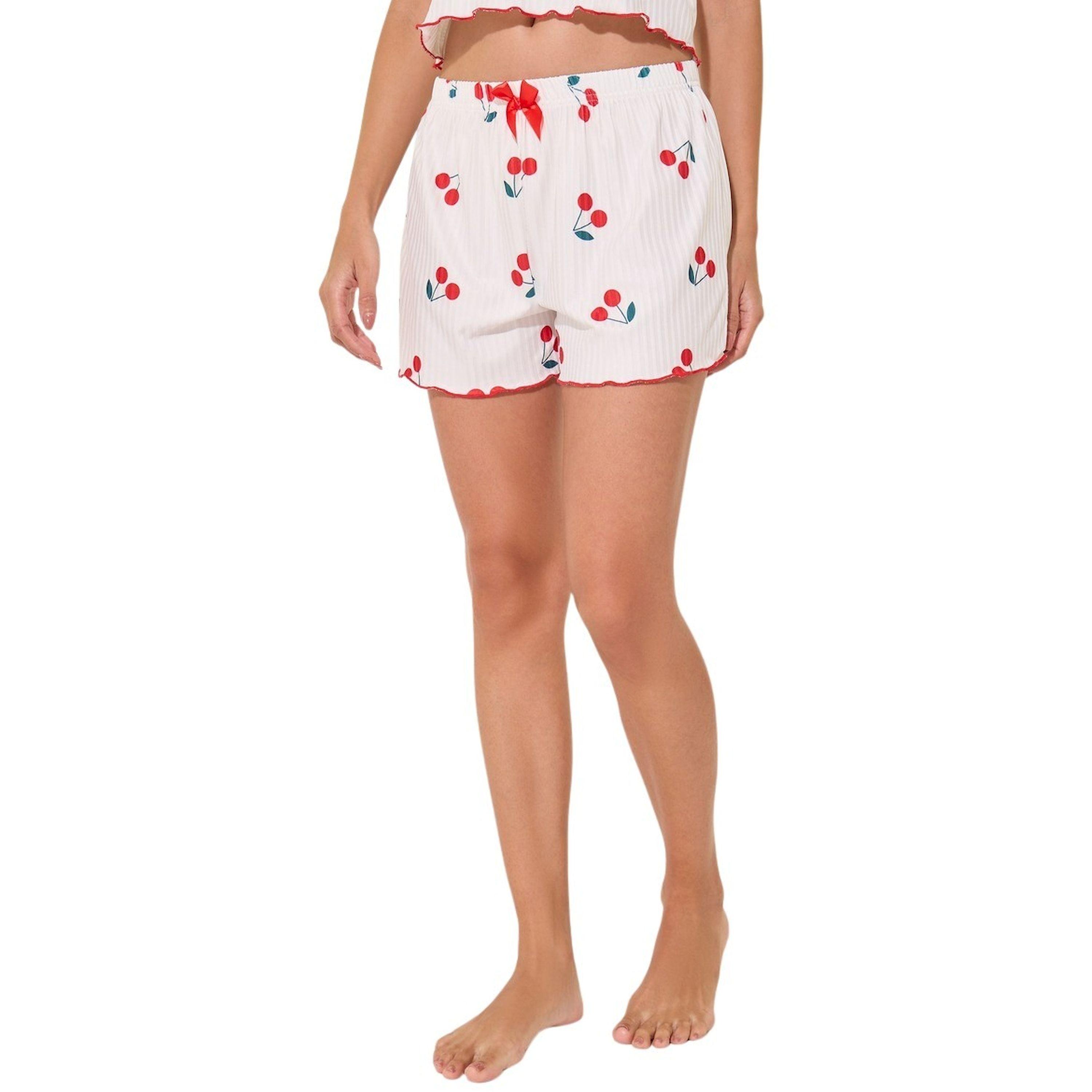 طقم بيجاما من شورت وبلوزة كامي بطبعة كرز-women-clothing-nightwear-pyjamas-shortsets-image-5