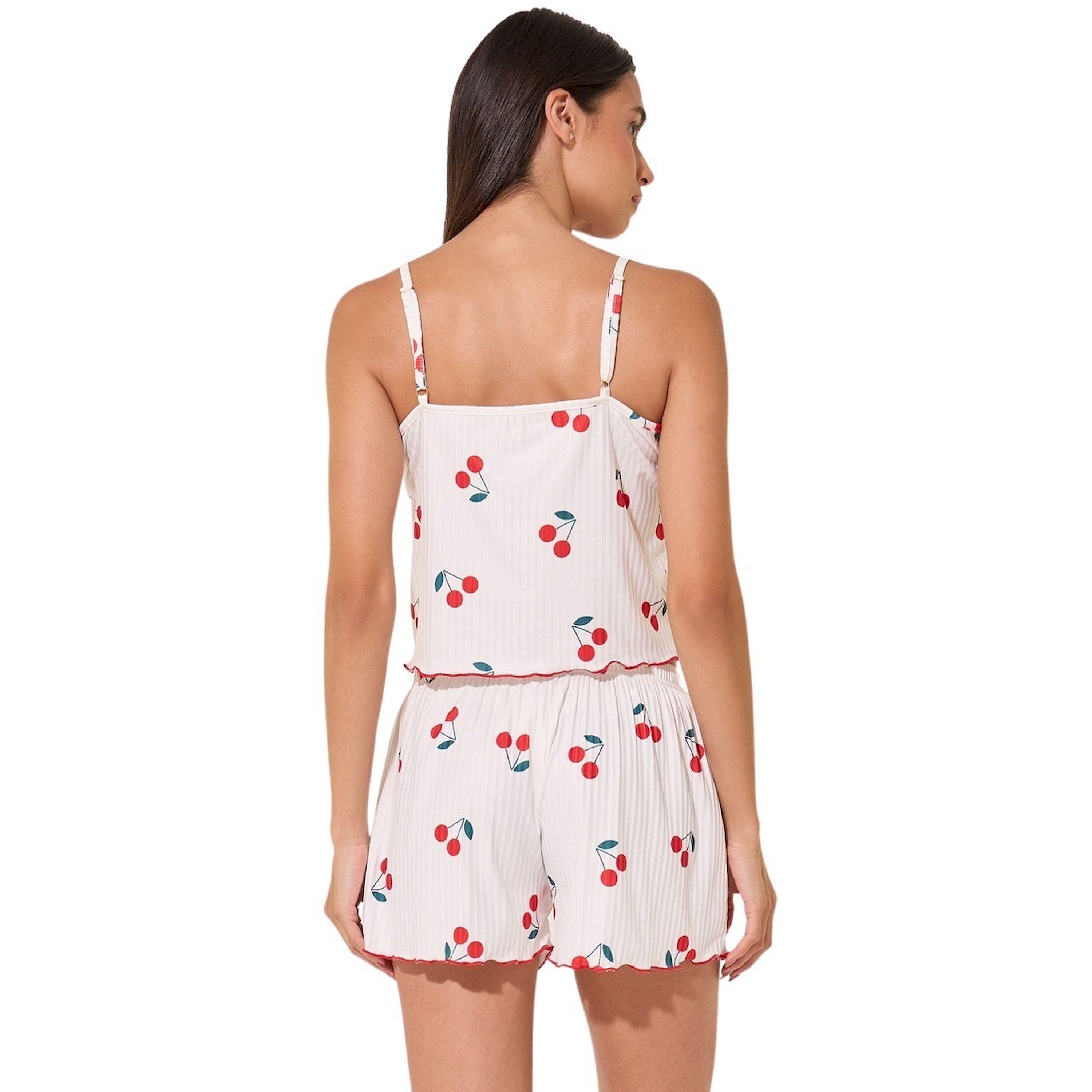 طقم بيجاما من شورت وبلوزة كامي بطبعة كرز-women-clothing-nightwear-pyjamas-shortsets-image-6