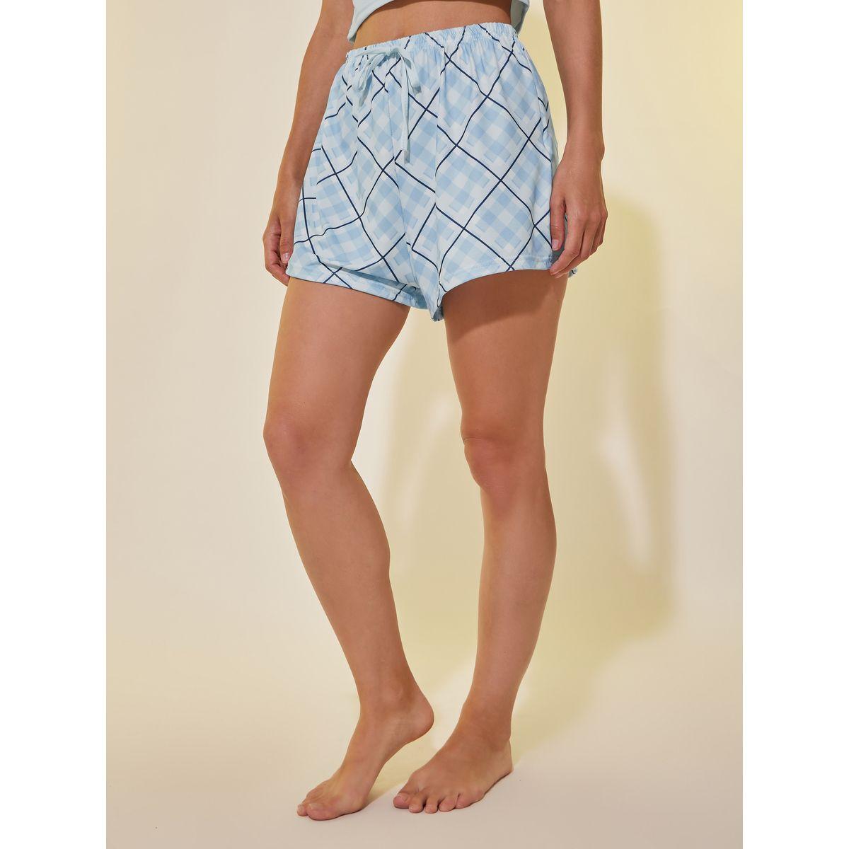 Styli Text Print Cropped Cami and Shorts Pyjama Set-women-clothing-nightwear-pyjamas-shortsets-image-4