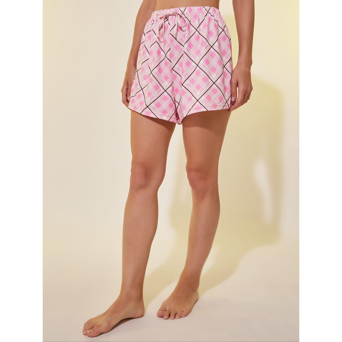 Styli Text Print Cropped Cami and Shorts Pyjama Set-women-clothing-nightwear-pyjamas-shortsets-image-4