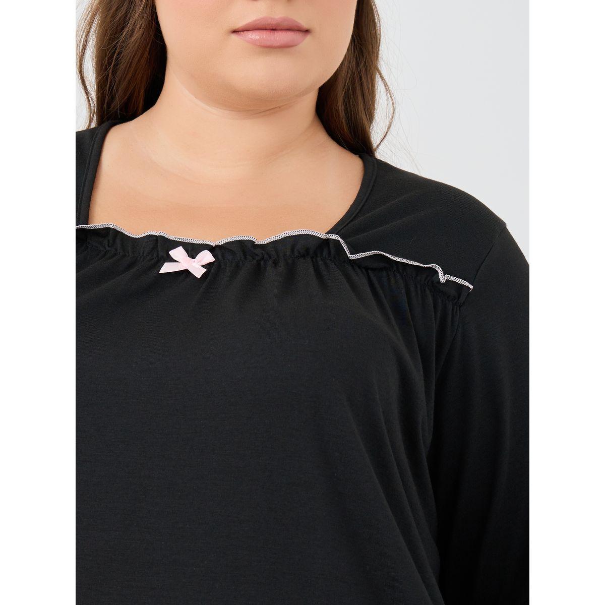 قميص نوم بمقاس كبير وحافة كشكش-women-clothing-nightwear-nighties-image-3