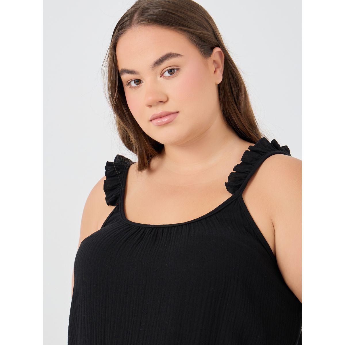 قميص نوم بمقاس كبير وتفاصيل كشكش-women-clothing-nightwear-nighties-image-3