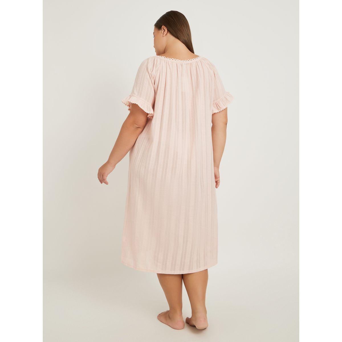 Styli Plus Size Circle Lace Broderie Trim Nightdress-women-clothing-nightwear-nighties-image-4