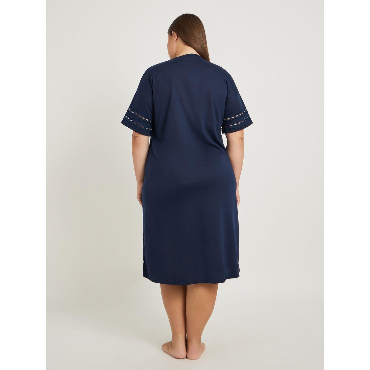 Styli Plus Size Circle Lace Broderie Trim Sleep T-Shirt-women-clothing-nightwear-nighties-image-4