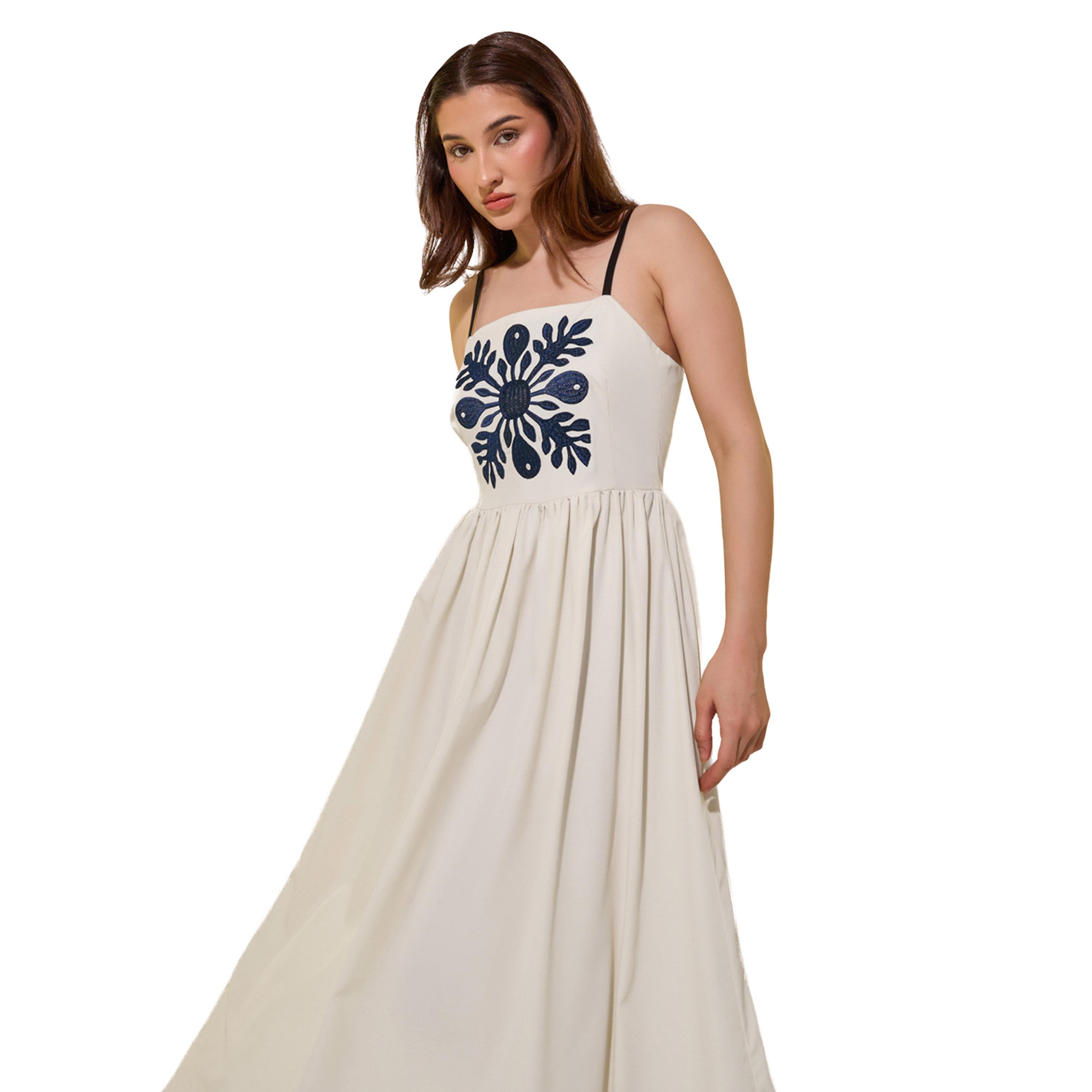 Take Two Embroidered Strappy A-Line Midi Dress-women-clothing-dresses-image-3