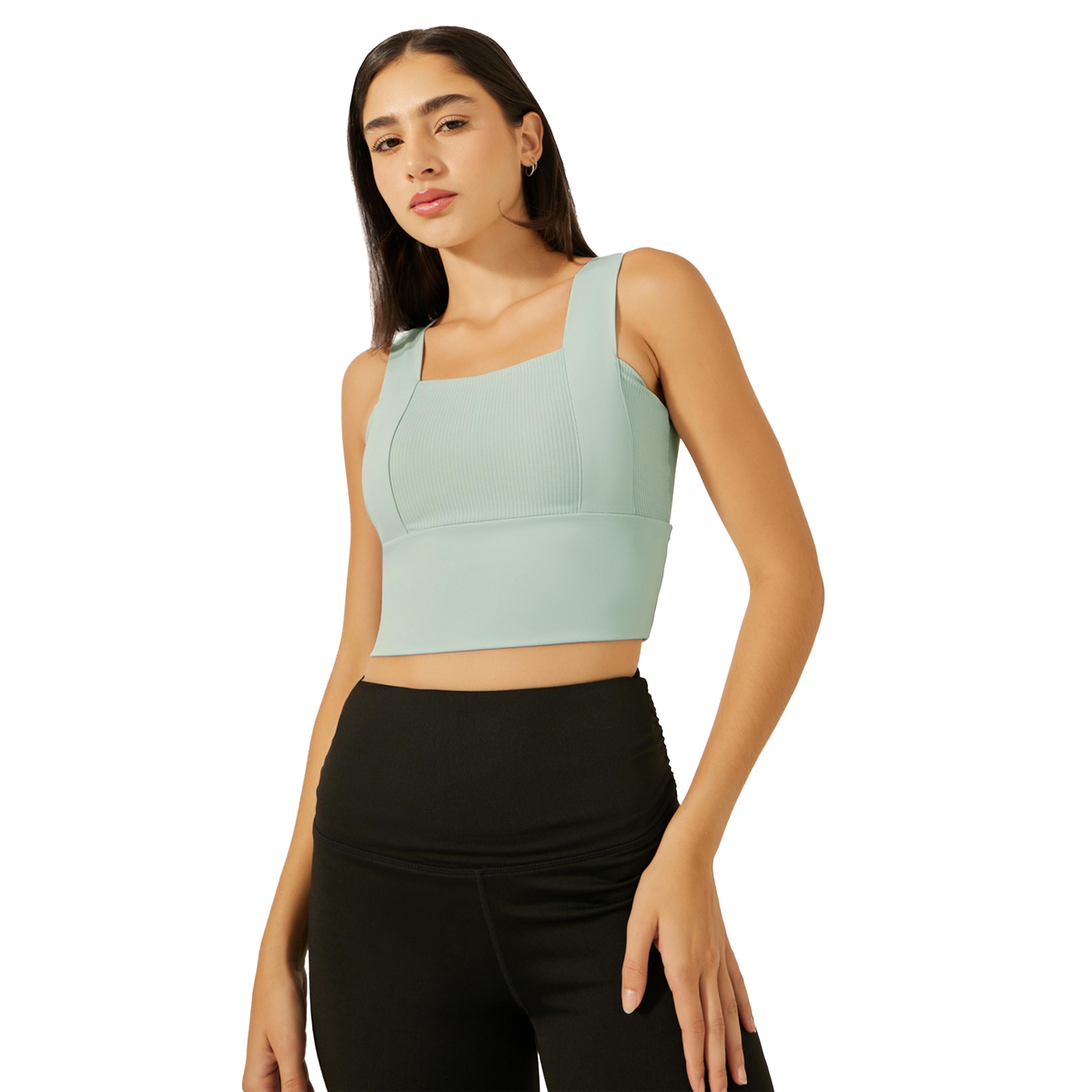 ستايلي -  حمالة صدر رياضية طويلة وواسعة-women-clothing-sportswearandactivewear-tshirtsandvests-image-1