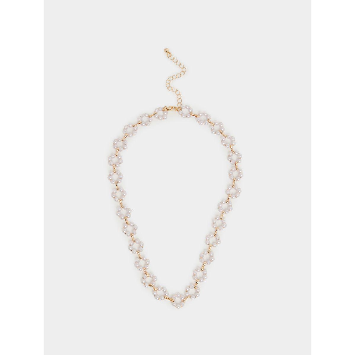 Styli Multi Faux Pearl Necklace with Lobster Clasp-women-watchesandjewellery-jewellery-necklacesandpendants-image-3