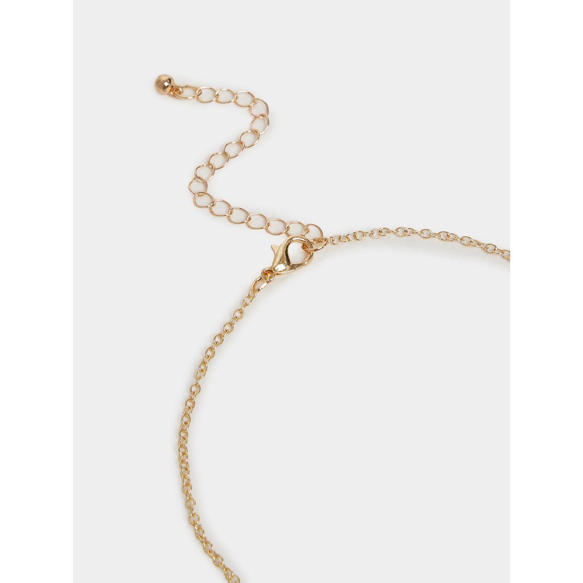 Styli Faux Pearl Detail Shell Pendant Necklace-women-watchesandjewellery-jewellery-necklacesandpendants-image-4