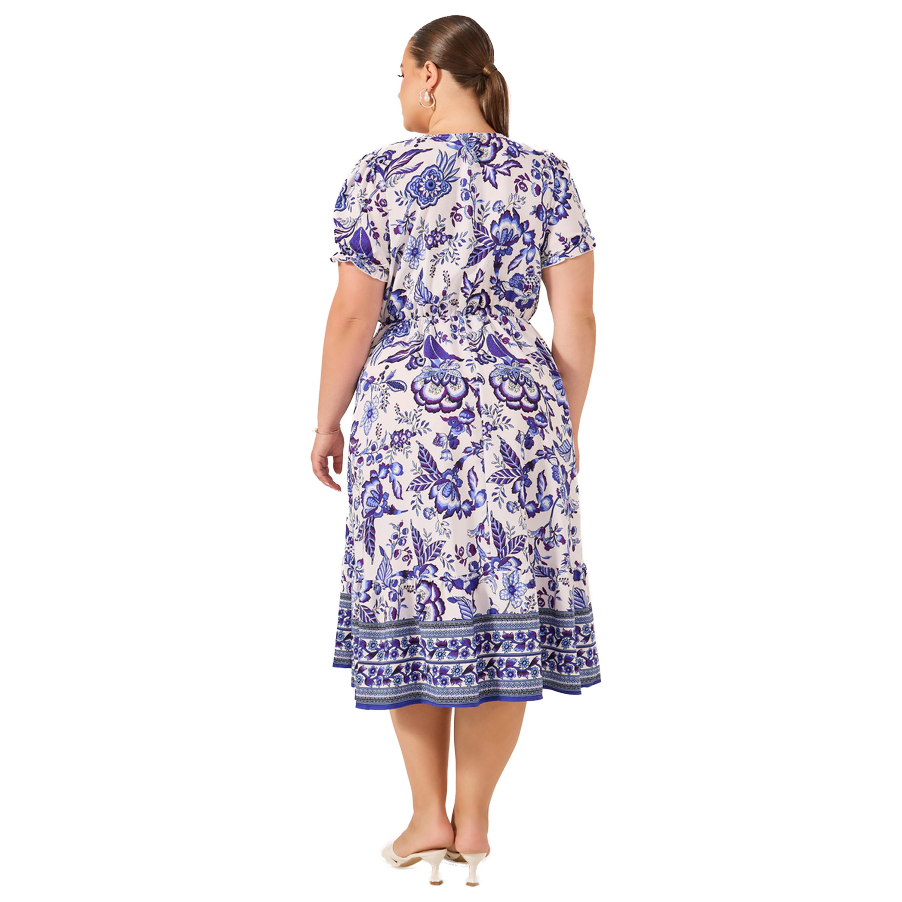 Styli Plus Size All-Over Printed Wrap Look A-Line Midi Dress-women-clothing-dresses-image-5