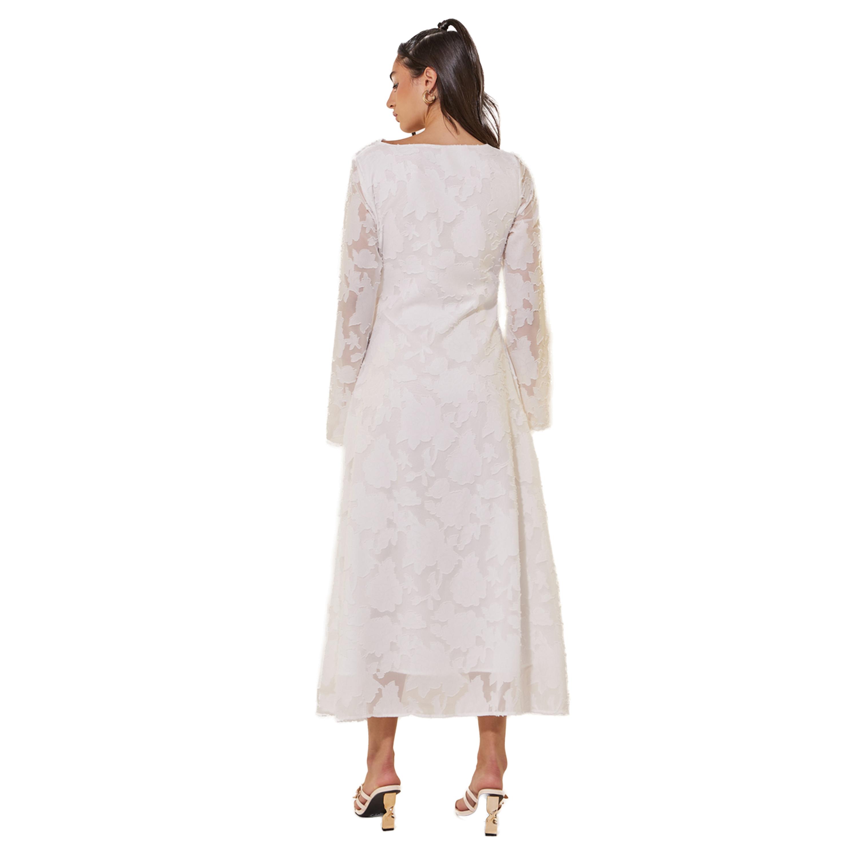 Take Two Jacquard Cowl Neck A-Line Midi Dress-women-clothing-dresses-image-5