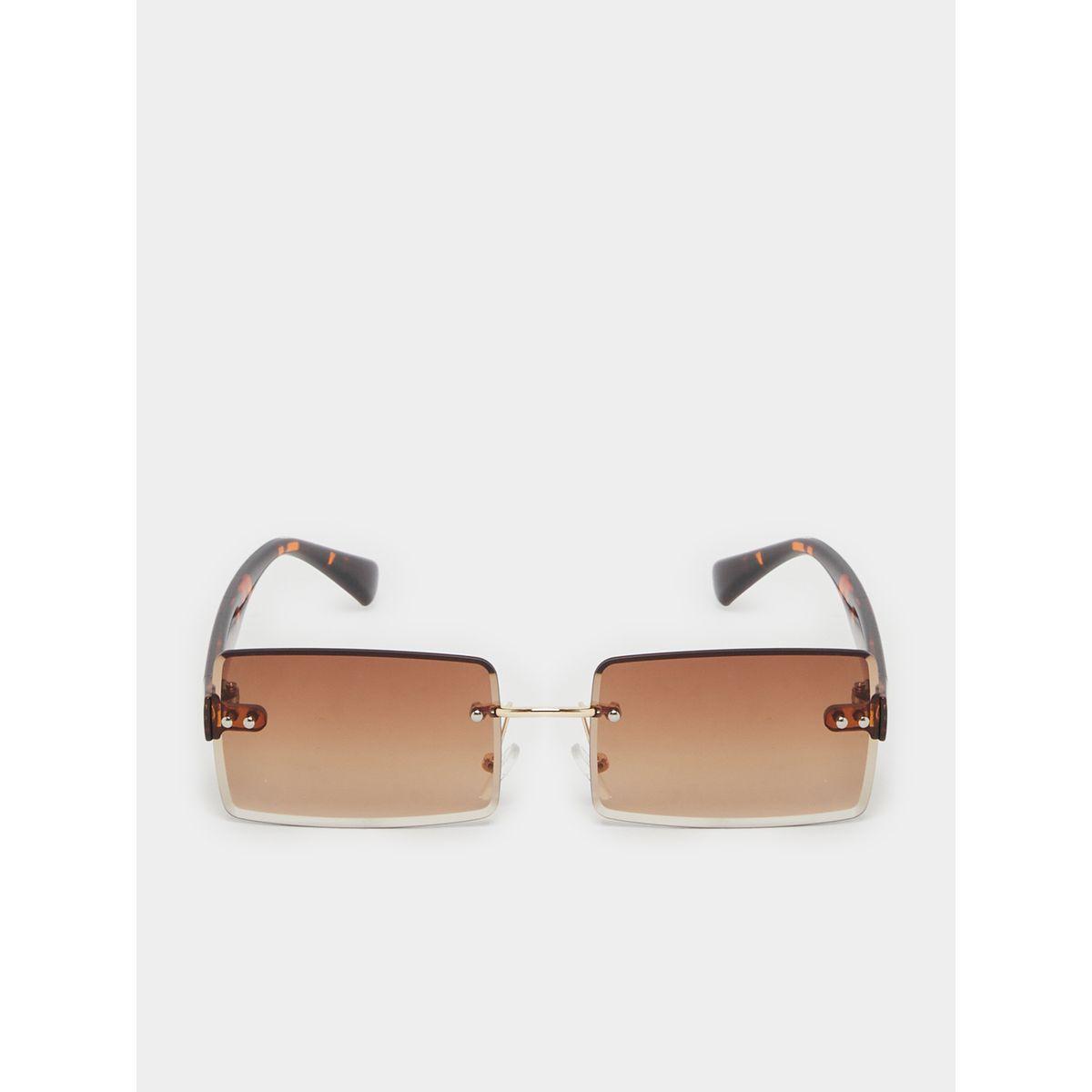 Styli Gradient Lens Frameless Rectangle Sunglasses-women-sunglasses-image-2