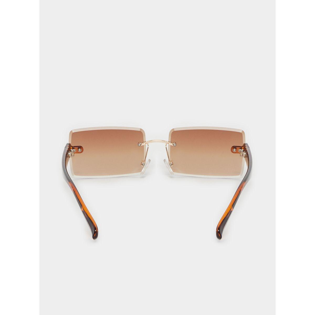 Styli Gradient Lens Frameless Rectangle Sunglasses-women-sunglasses-image-4
