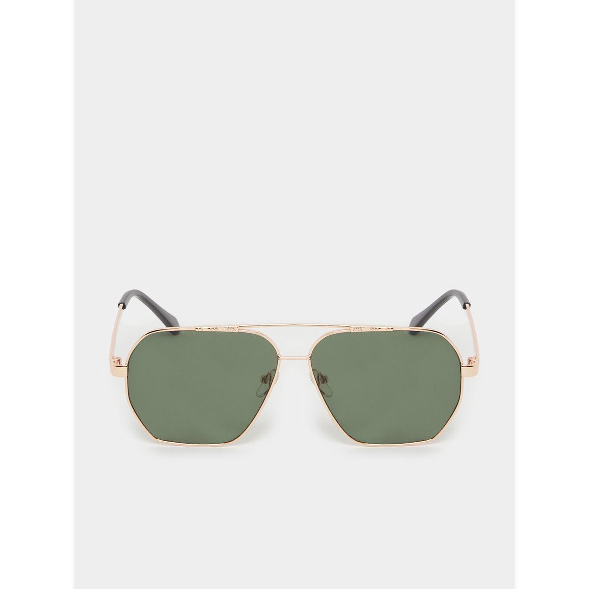 Styli Solid Lens Rectangle Sunglasses-women-sunglasses-image-2