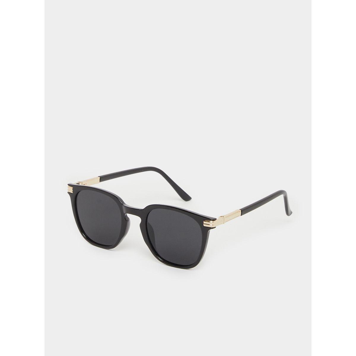 Styli Solid Lens Saddle Nose Wayfarer Sunglasses-women-sunglasses-image-1
