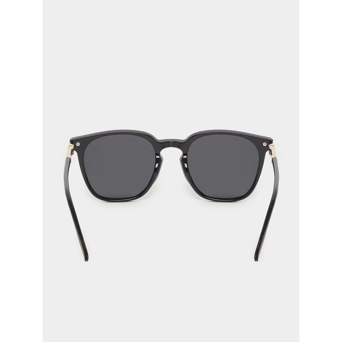 Styli Solid Lens Saddle Nose Wayfarer Sunglasses-women-sunglasses-image-4