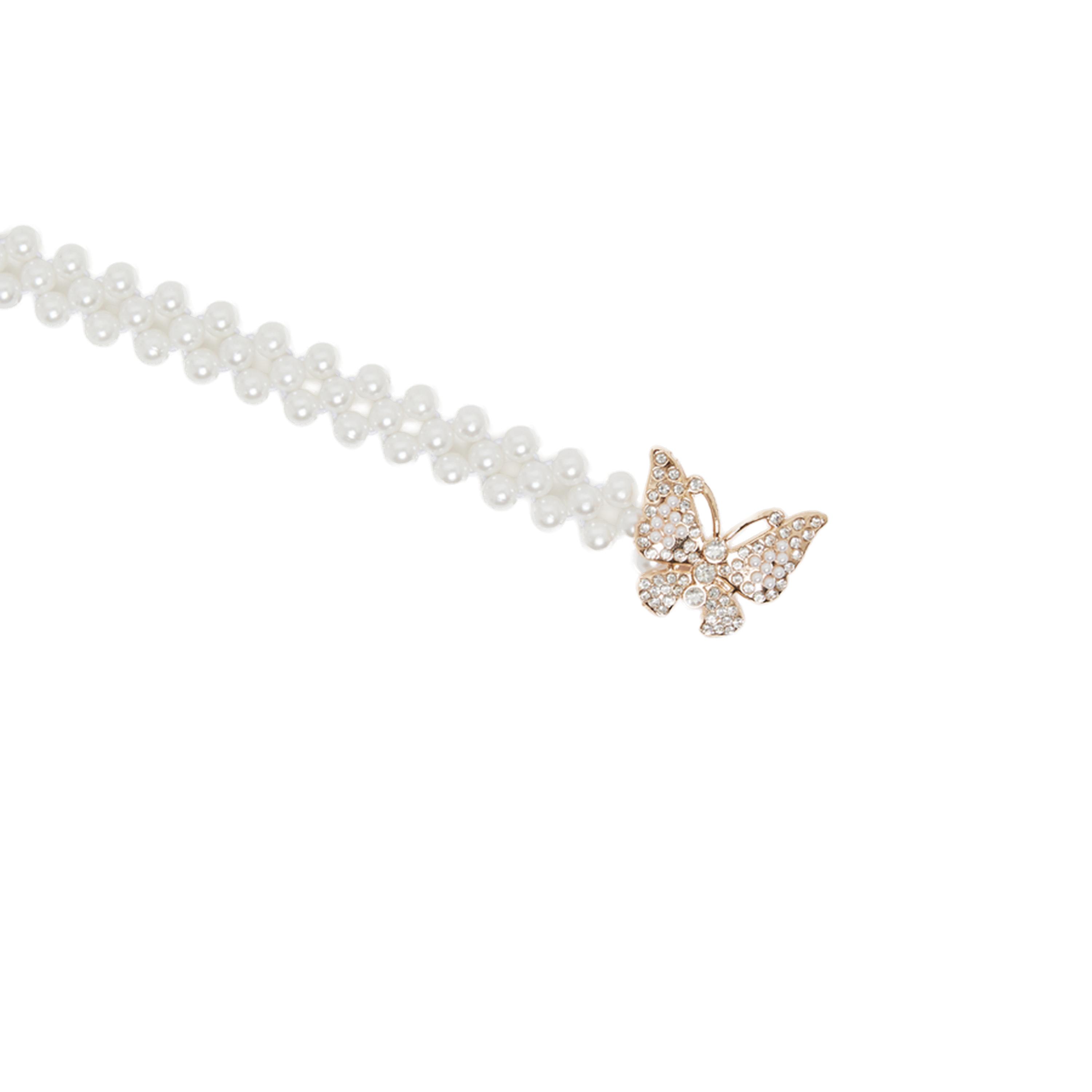 ستايلي -  حزام نسائي مزين باللؤلؤ الصناعي على شكل فراشة-women-clothingaccessories-belts-image-3