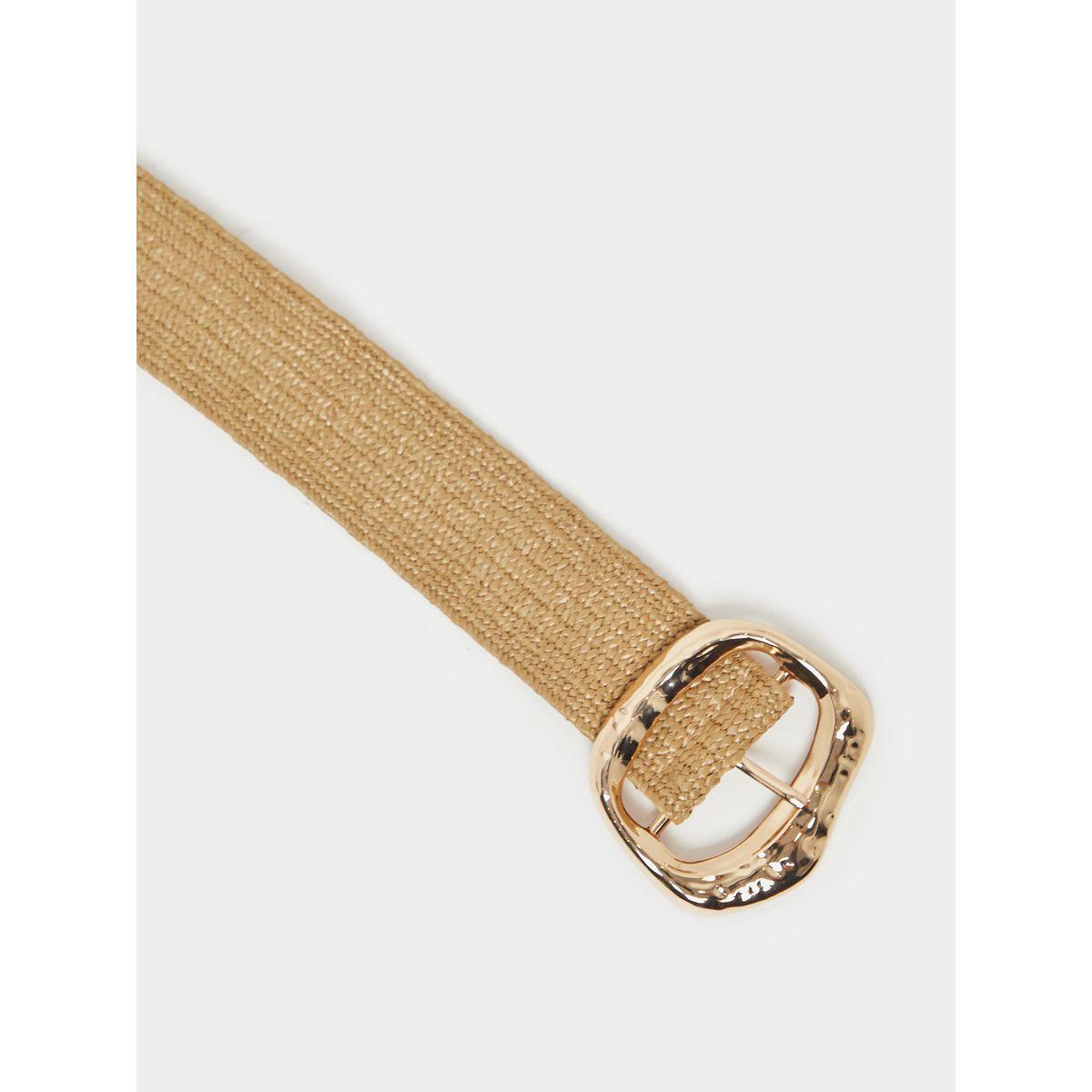 Styli Solid Jute Gold Buckle Belt-women-clothingaccessories-belts-image-4