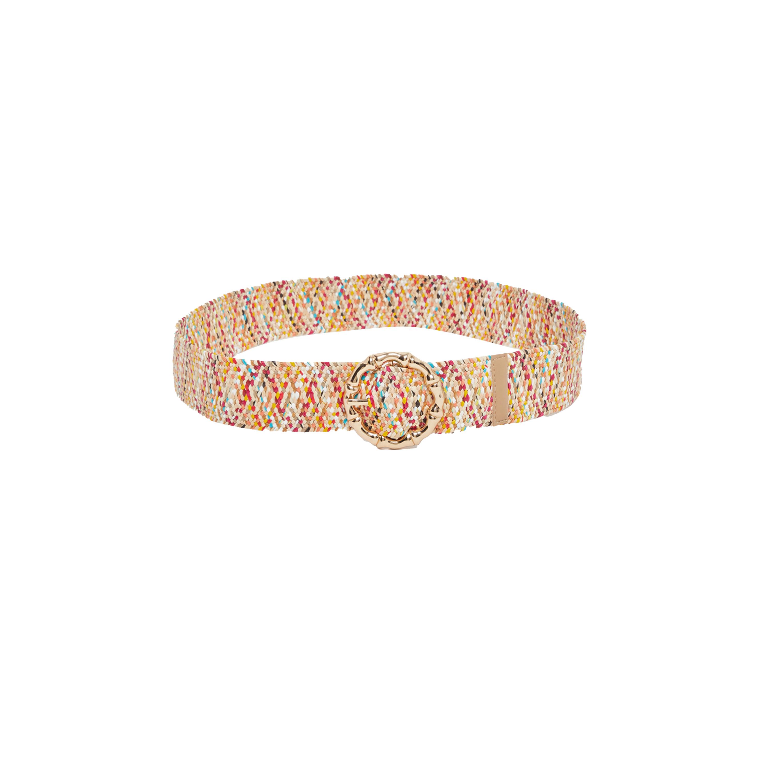 Styli Woven Design Round Buckle Belt-women-clothingaccessories-belts-image-2