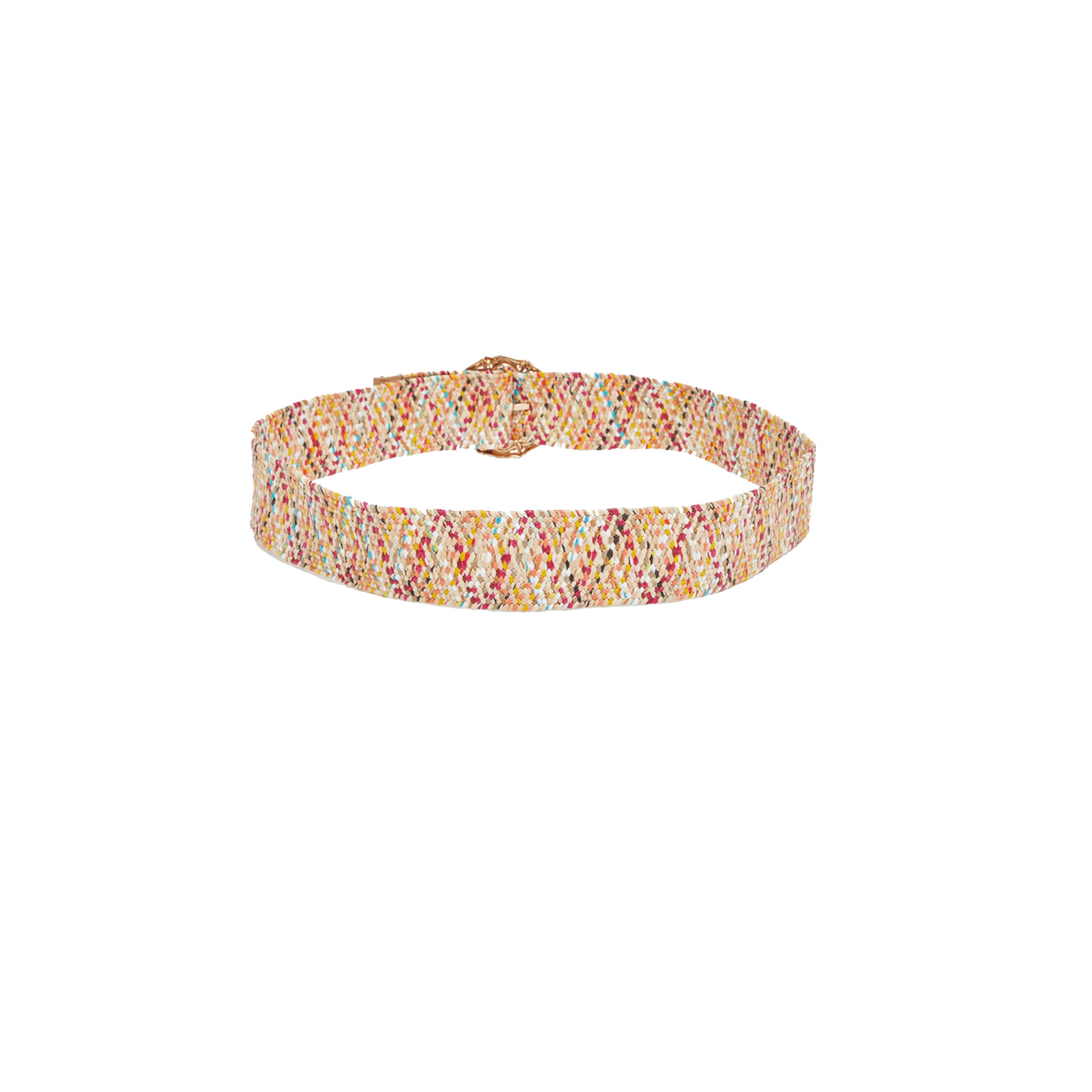 ستايلي- حزام بتصميم منسوج ومشبك دائري-women-clothingaccessories-belts-image-3