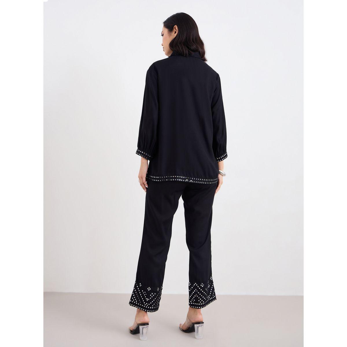 طقم منسق من بنطال وبلوزة طويلة-women-clothing-coordsets-image-4