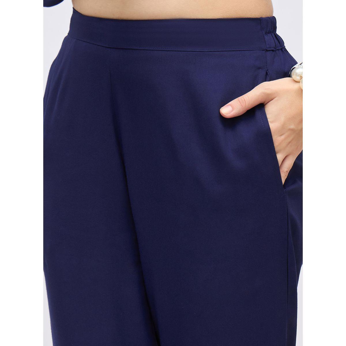 طقم منسق من بنطال وبلوزة بتفاصيل مُطرزة-women-clothing-coordsets-image-7