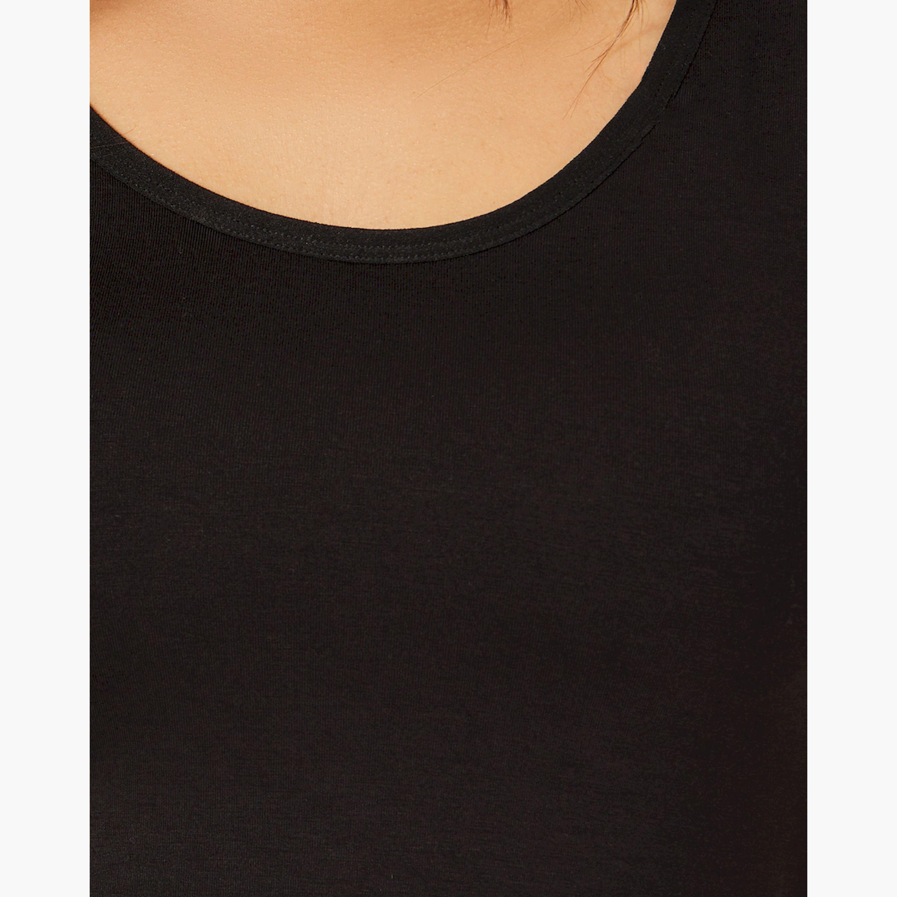 Styli Solid Scoop Neck Tank Slip with In-Built Bra-women-clothing-lingerie-shapewear-image-3