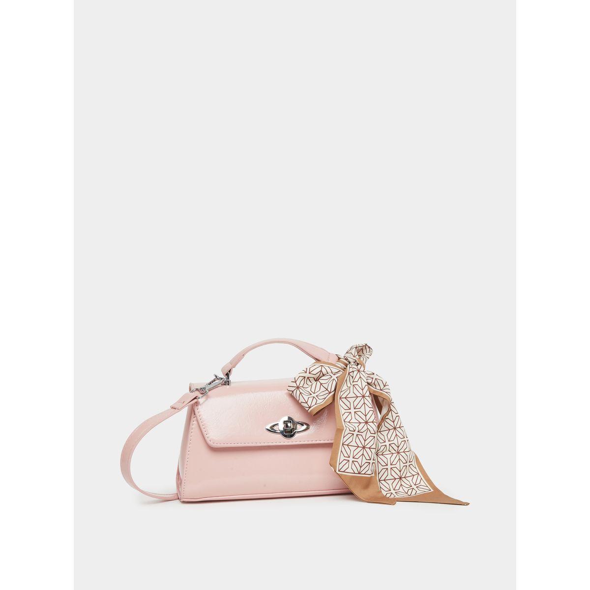 Styli Solid Handbag with Top Handle and Adjustable Strap-women-bagsandwallets-handbags-image-1