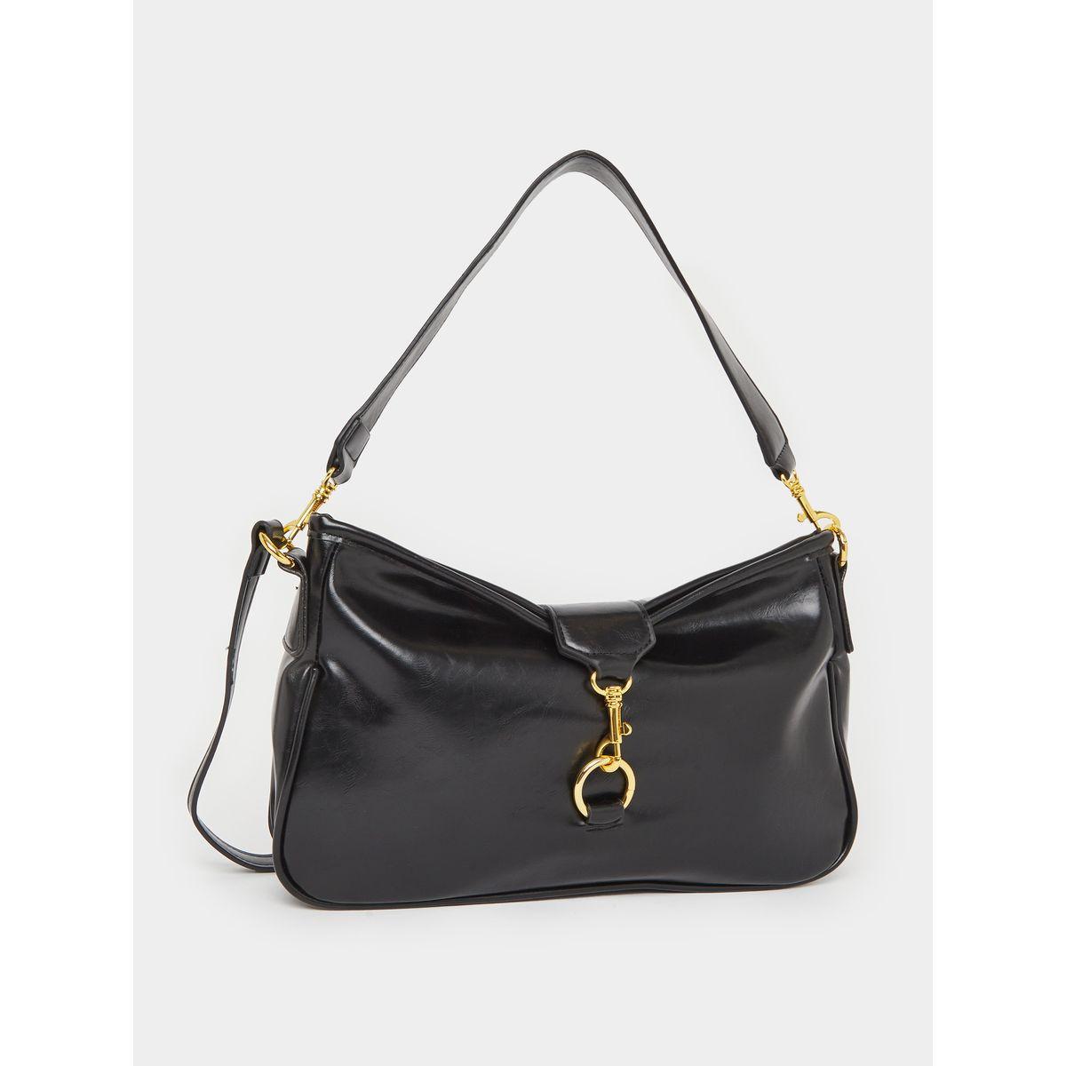 Styli Solid Handbag with Adjustable Strap-women-bagsandwallets-handbags-image-1