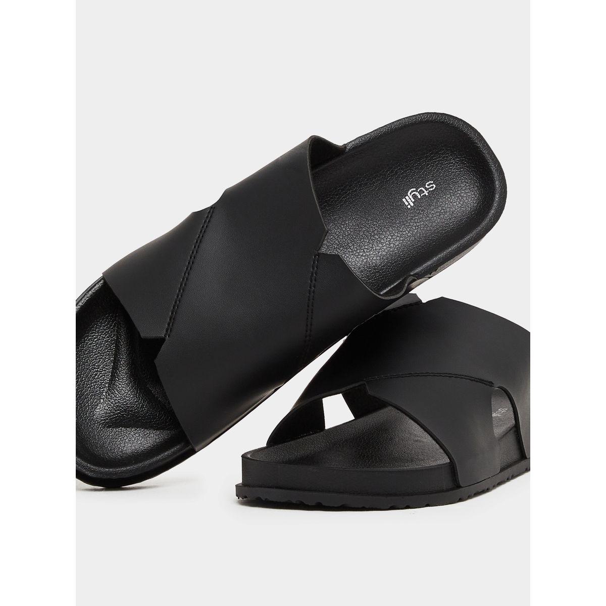 Styli Cut Out Thick Band Slip on Sandals-men-shoes-flipflopsandslides-image-4