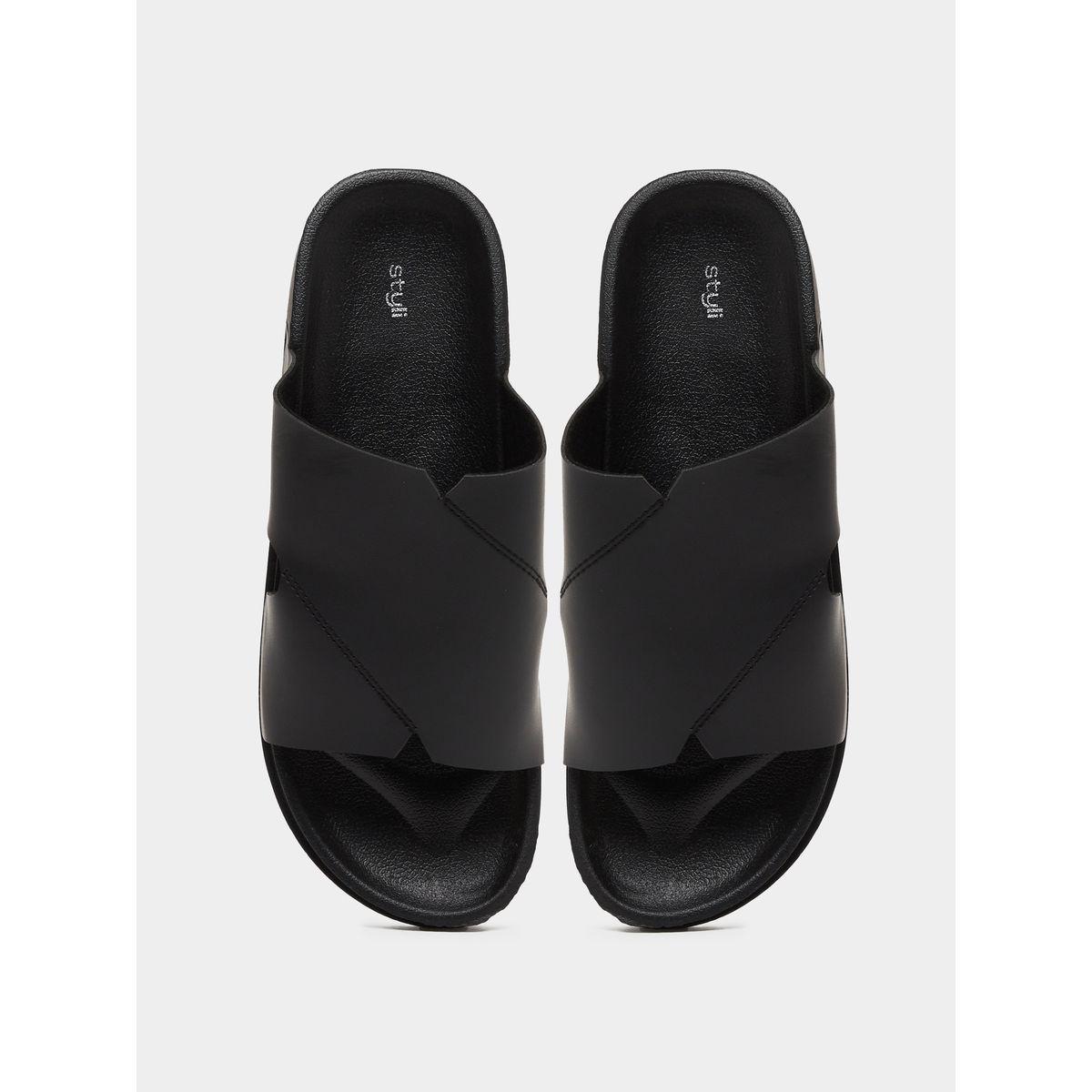 Styli Cut Out Thick Band Slip on Sandals-men-shoes-flipflopsandslides-image-6