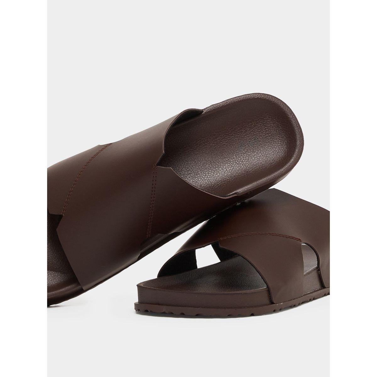 Styli Cut Out Thick Band Slip on Sandals-men-shoes-sandals-image-4