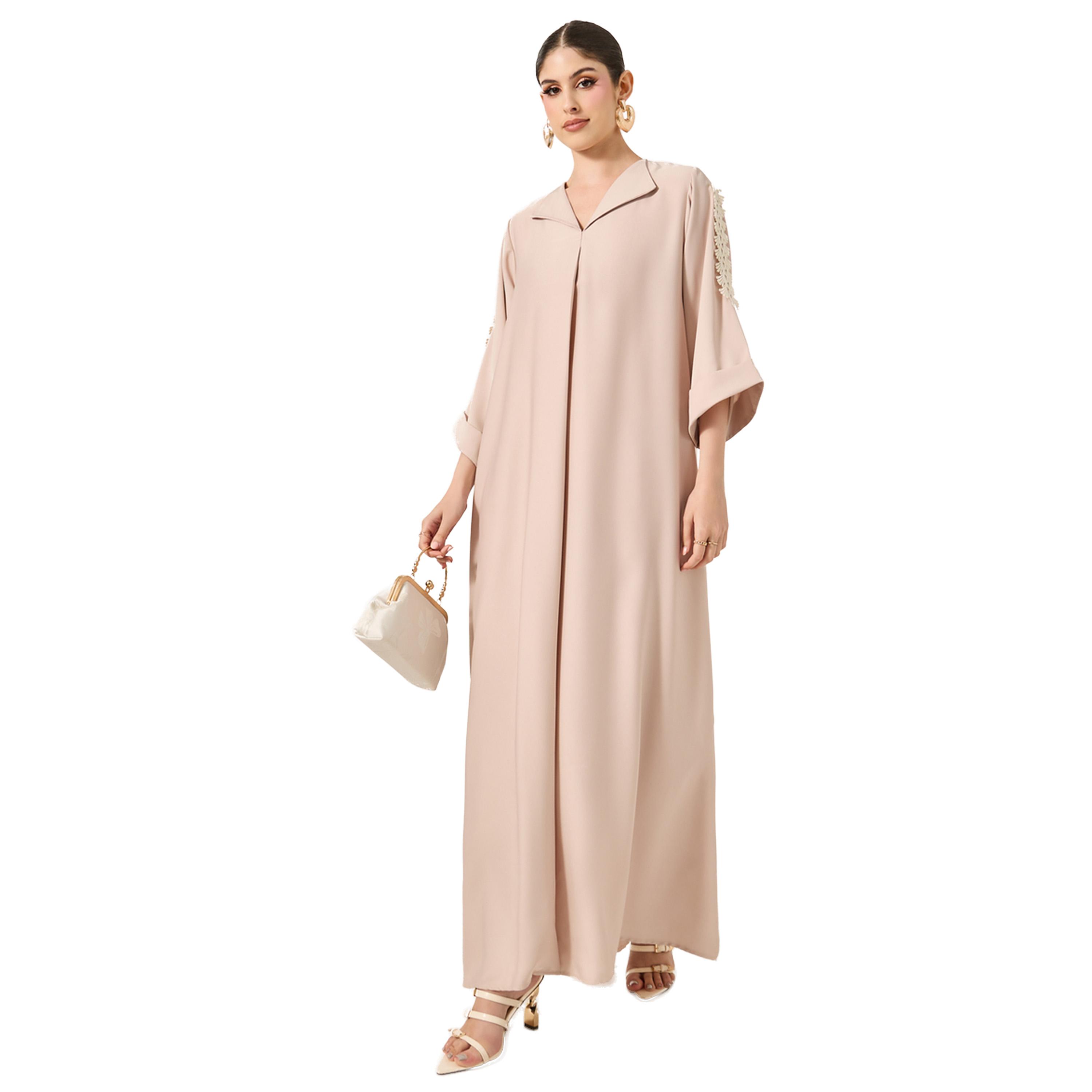 أميرة x ستايلي جلابية بتفاصيل مُطرّزة ودانتيل-women-arabicclothing-jalabiyas-image-1