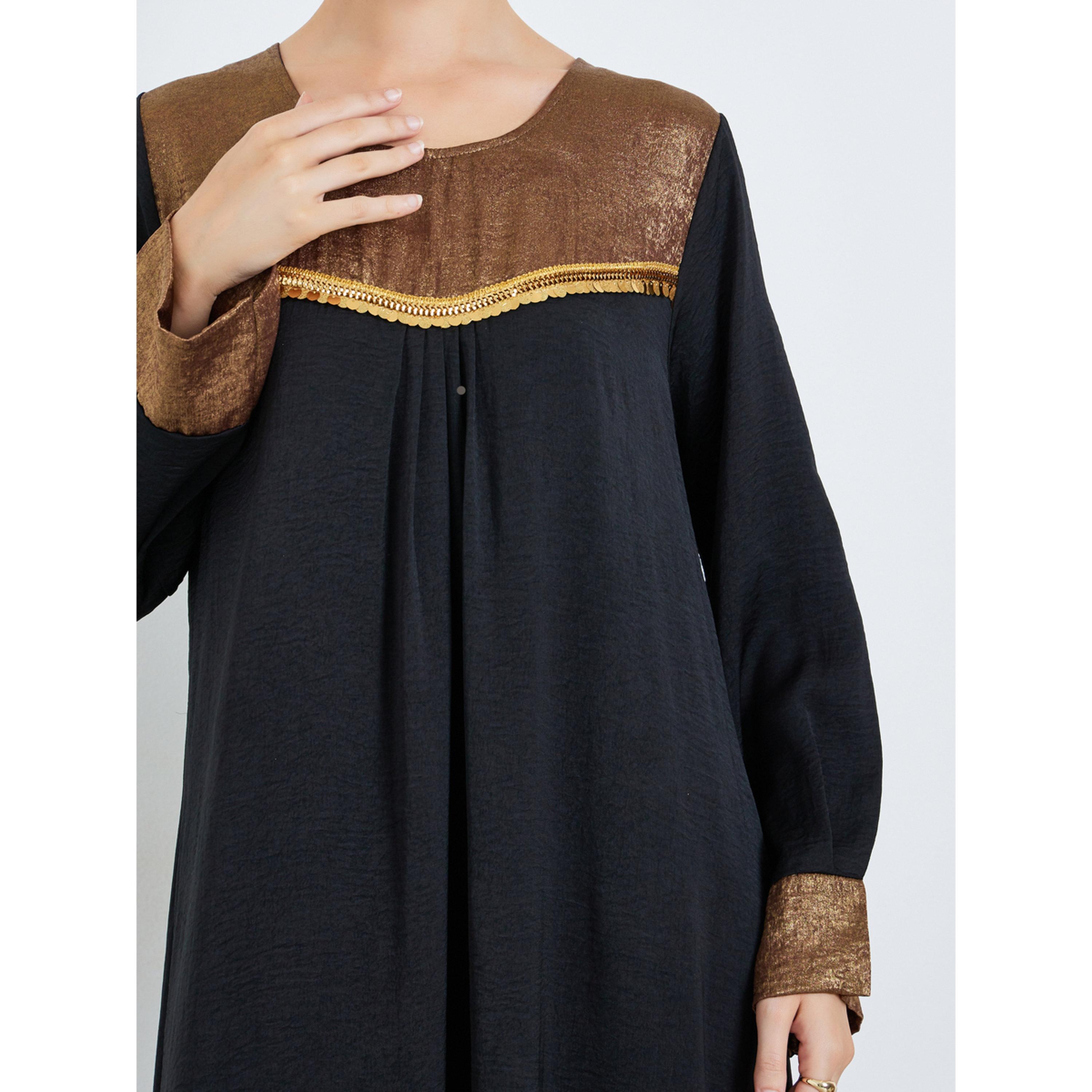جلابية بتفاصيل مُطرّزة وطبعة فويل-women-arabicclothing-jalabiyas-image-5