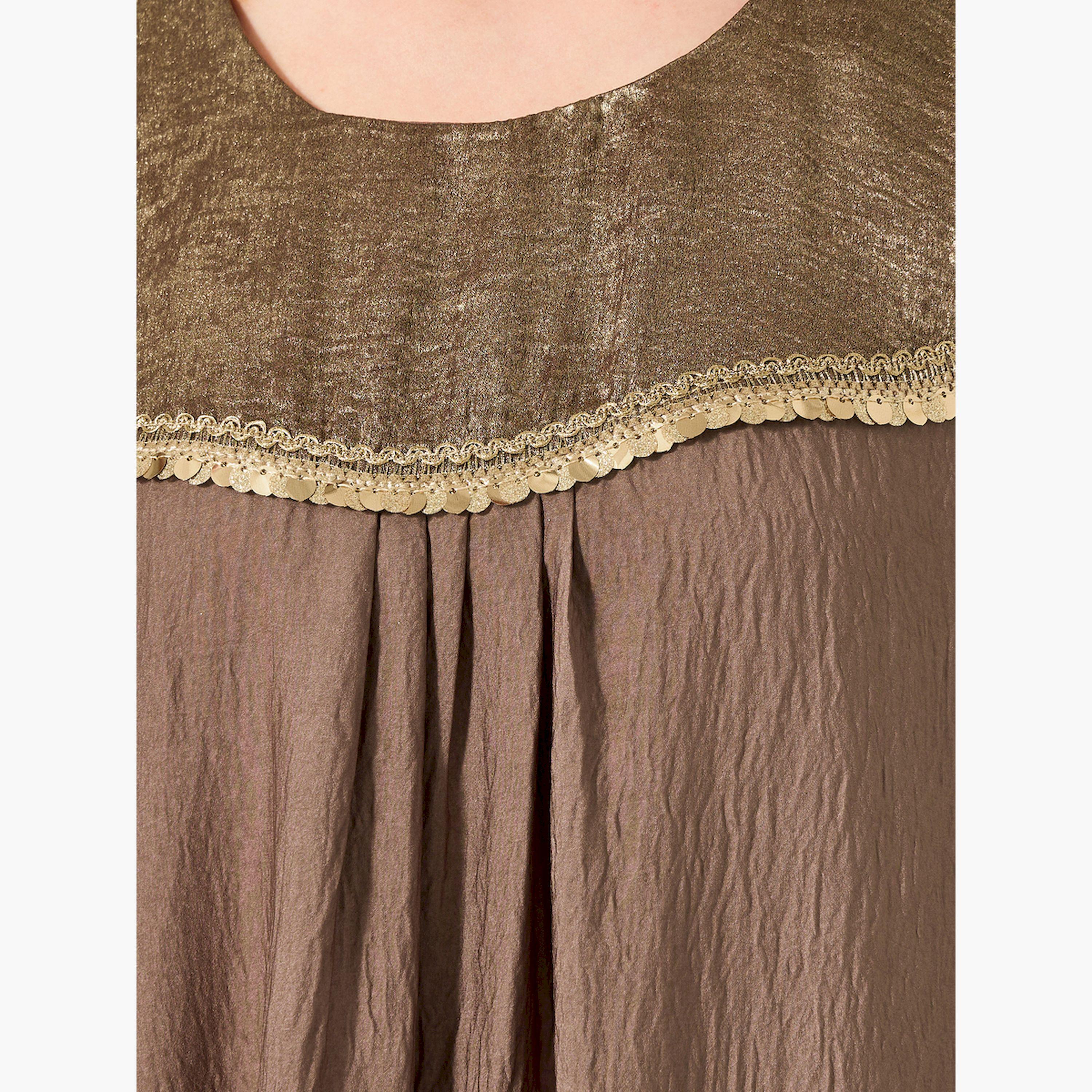 أميرة x ستايلي جلابية منمقة بحافة واسعة وياقة دائرية-women-arabicclothing-jalabiyas-image-4