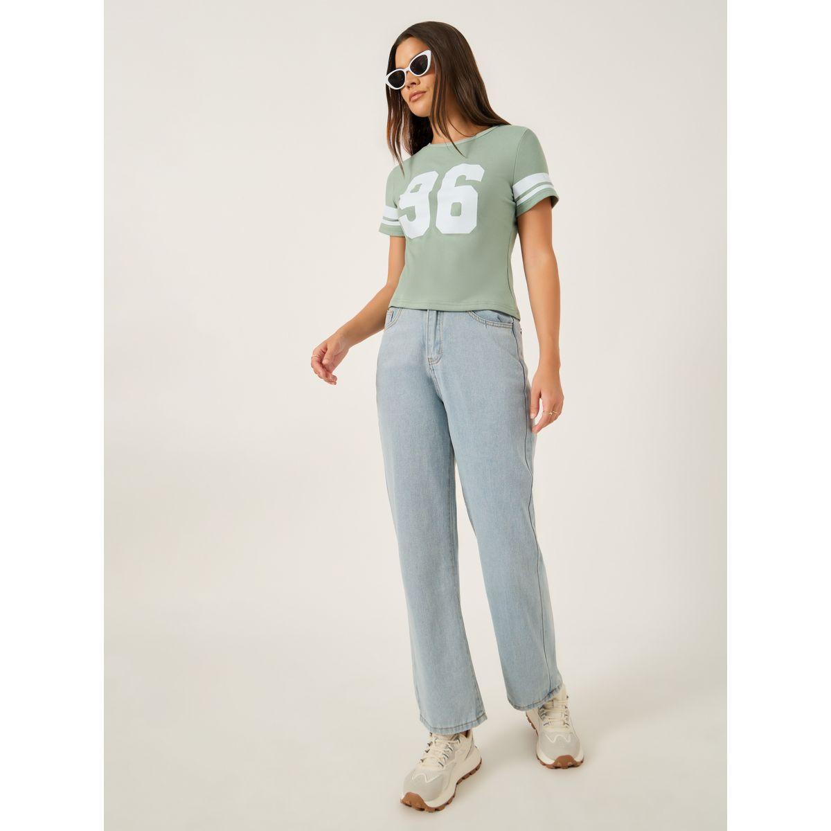 Styli Varsity Print Short Sleeve Cropped Fitted T-Shirt-women-clothing-tshirts-image-2