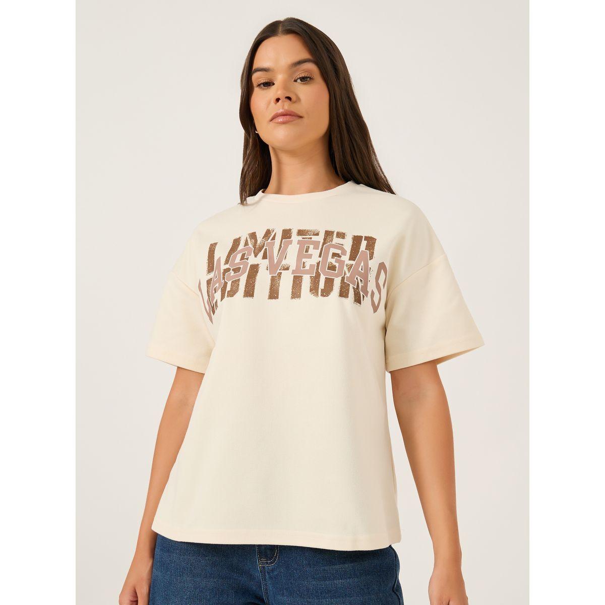 Styli Slogan Print Short Sleeve Oversized T-Shirt-women-clothing-tshirts-image-3