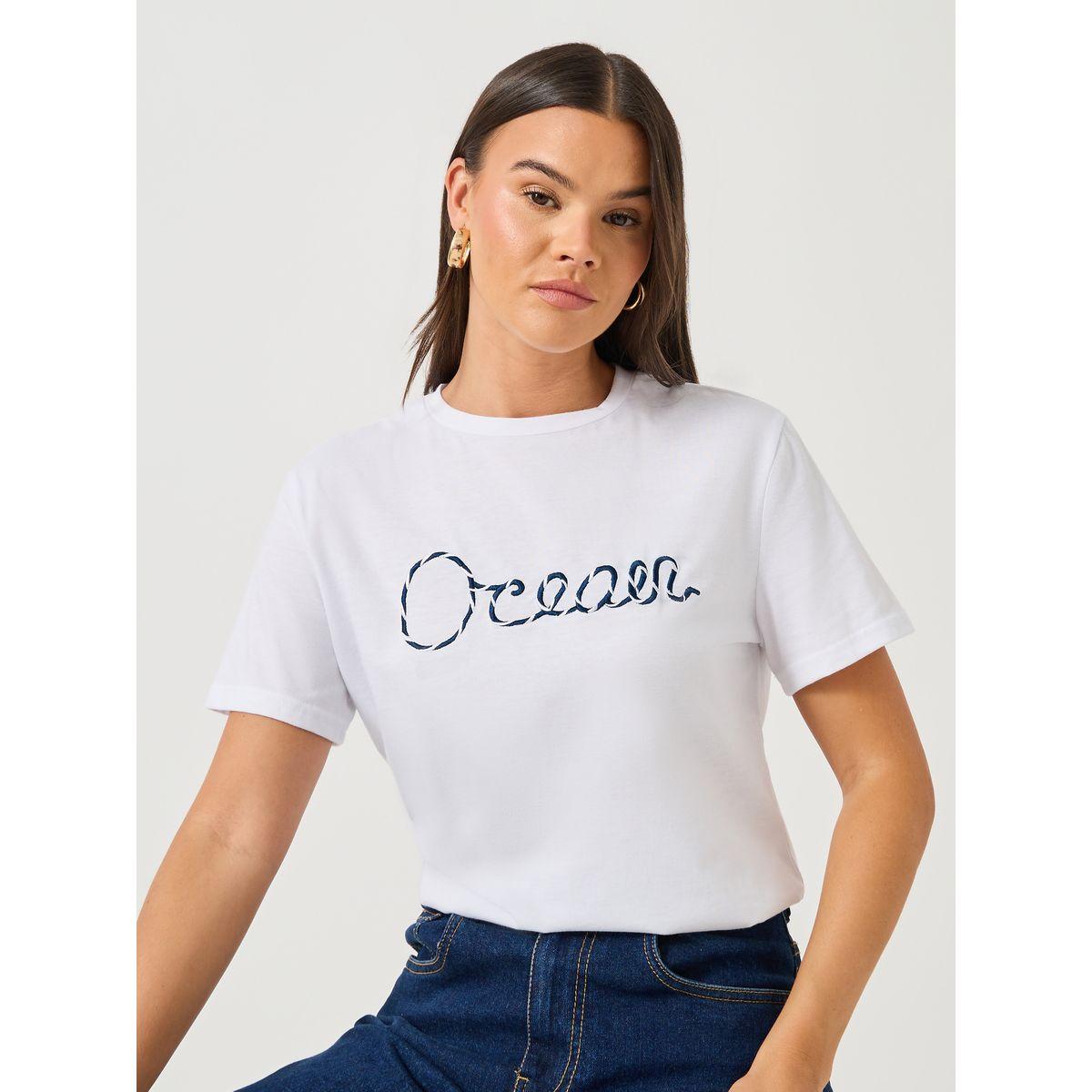 Styli 3D Embroidered Short Sleeve Regular Fit T-Shirt-women-clothing-tshirts-image-2
