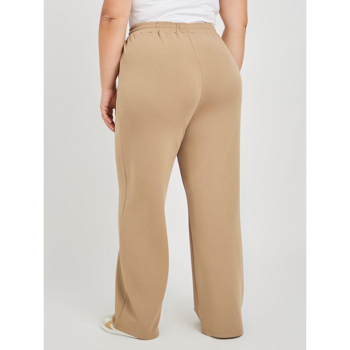 جوغر بمقاس كبير وأرجل واسعة مع أربطة-women-clothing-bottoms-joggers-image-4