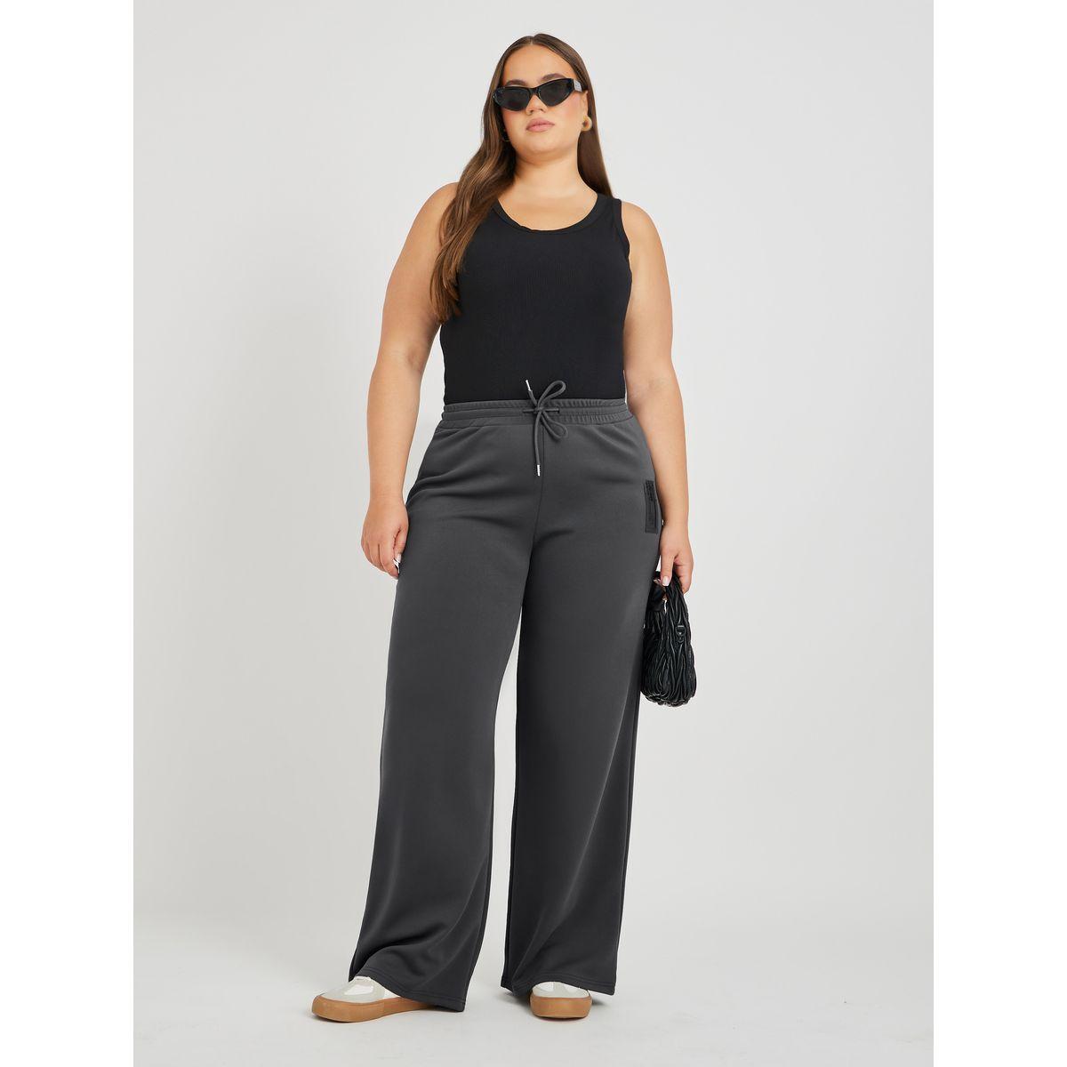 Styli Plus Size Wide Leg Joggers with Drawstring-women-clothing-bottoms-joggers-image-2