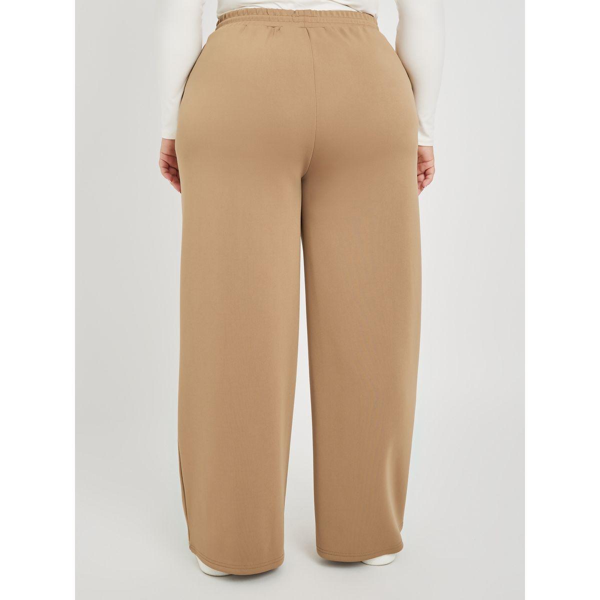 جوغر بمقاس كبير وأرجل واسعة مع أربطة-women-clothing-bottoms-joggers-image-4