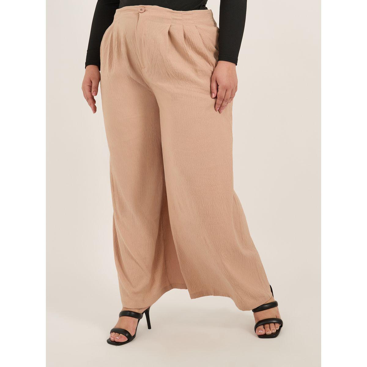 Styli Plus Size Pleated Wide Leg Pants-women-clothing-bottoms-trousers-image-2